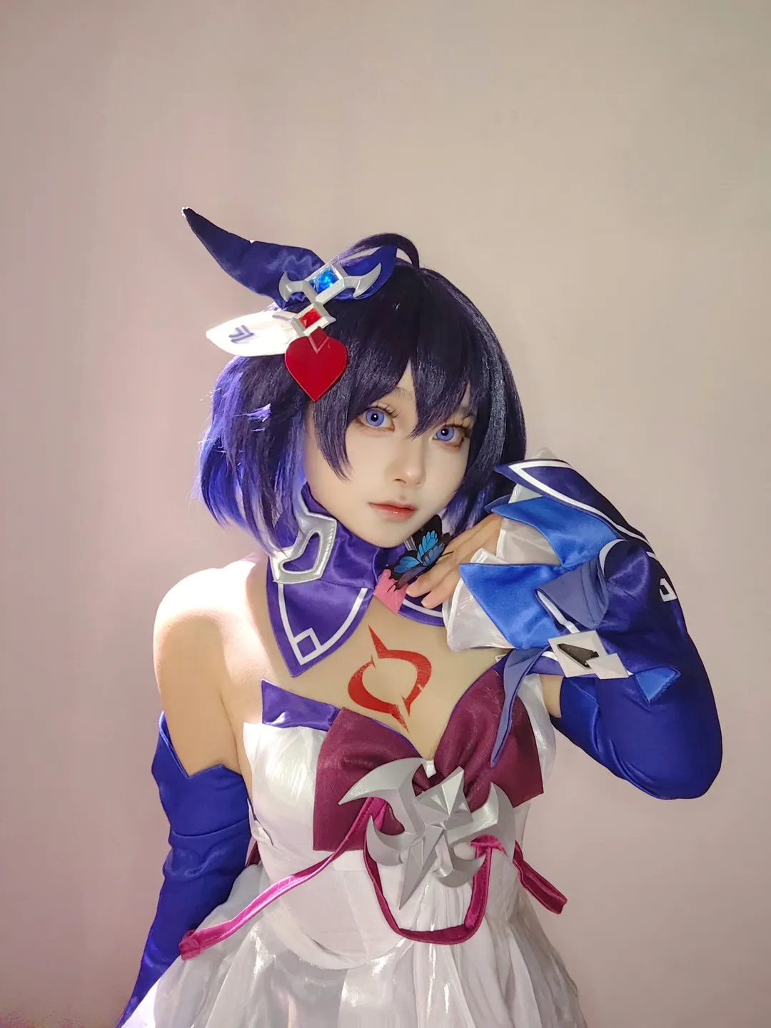 二次元, cosplay, 希儿cos, 崩坏三, 蓝发 - 第2张