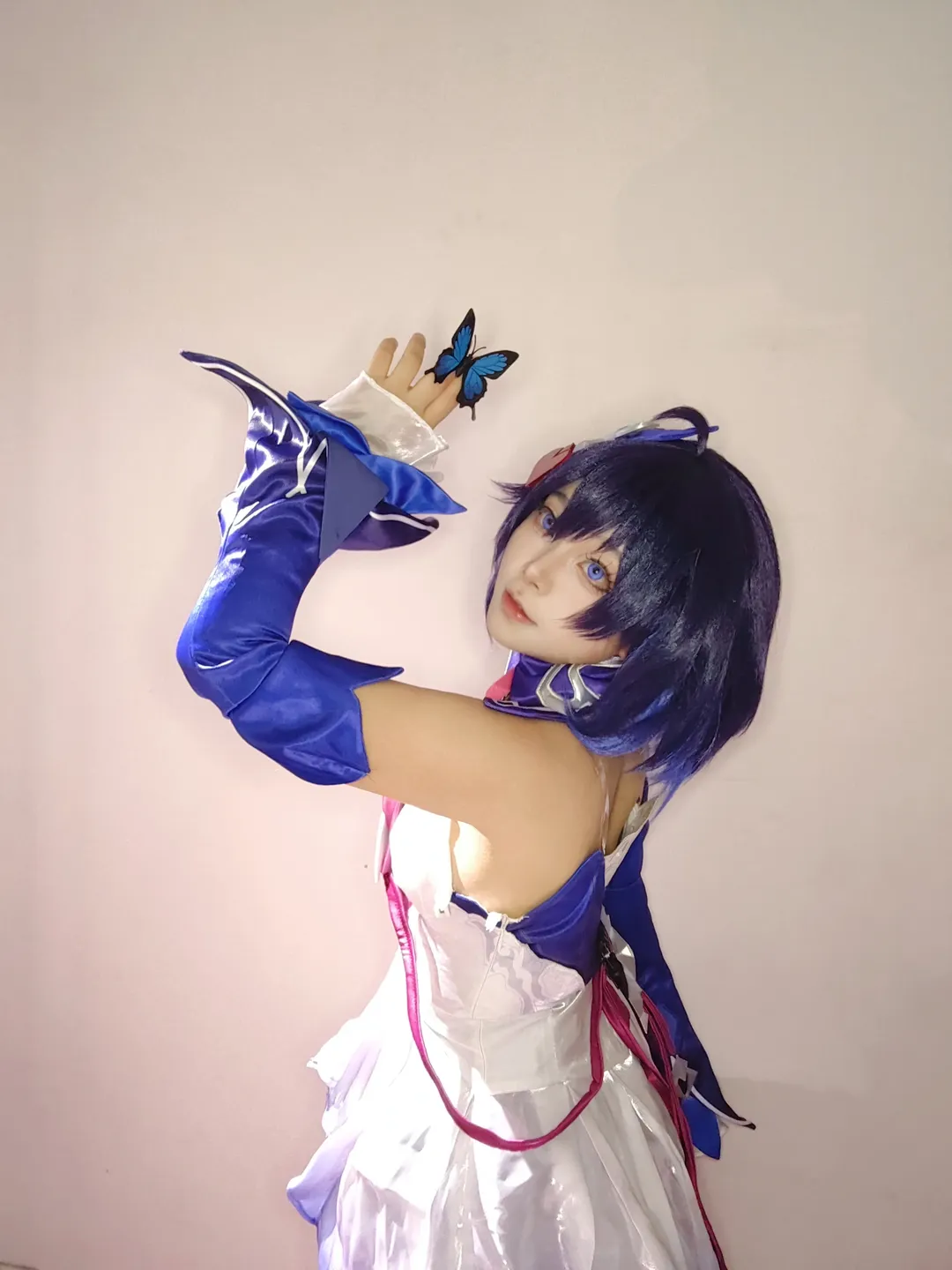 二次元, cosplay, 希儿cos, 崩坏三, 蓝发 - 第3张