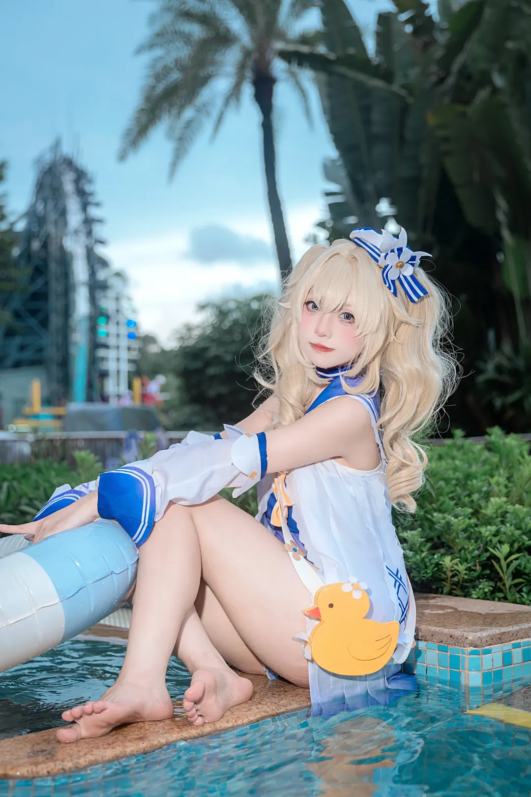 长隆水上乐园, 泳装cosplay, 广州模特, 夏日写真, 芭芭拉