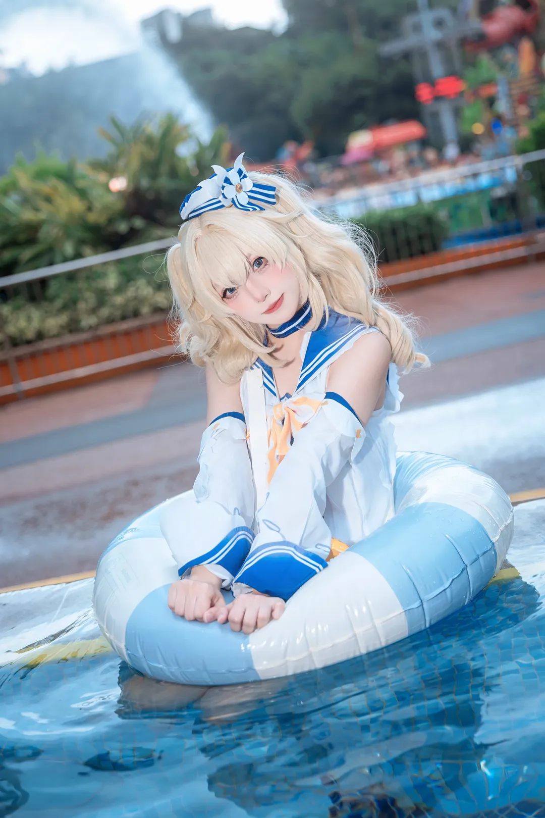 长隆水上乐园, 泳装cosplay, 广州模特, 夏日写真, 芭芭拉 - 第3张