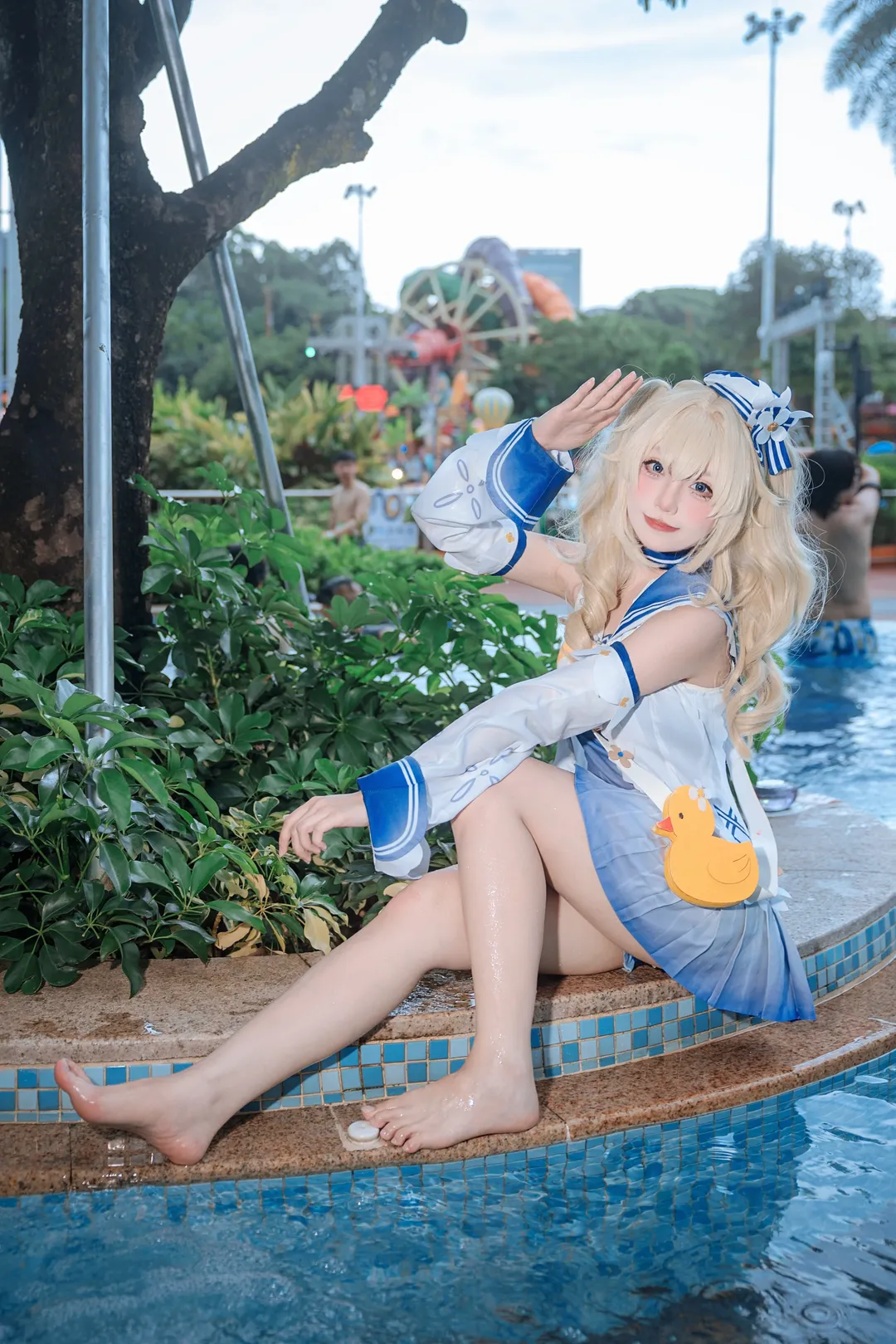 长隆水上乐园, 泳装cosplay, 广州模特, 夏日写真, 芭芭拉 - 第5张