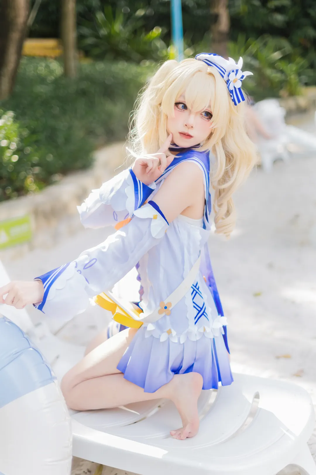 原神, cosplay, 芭芭拉cos, 泳装, 长隆水上乐园
