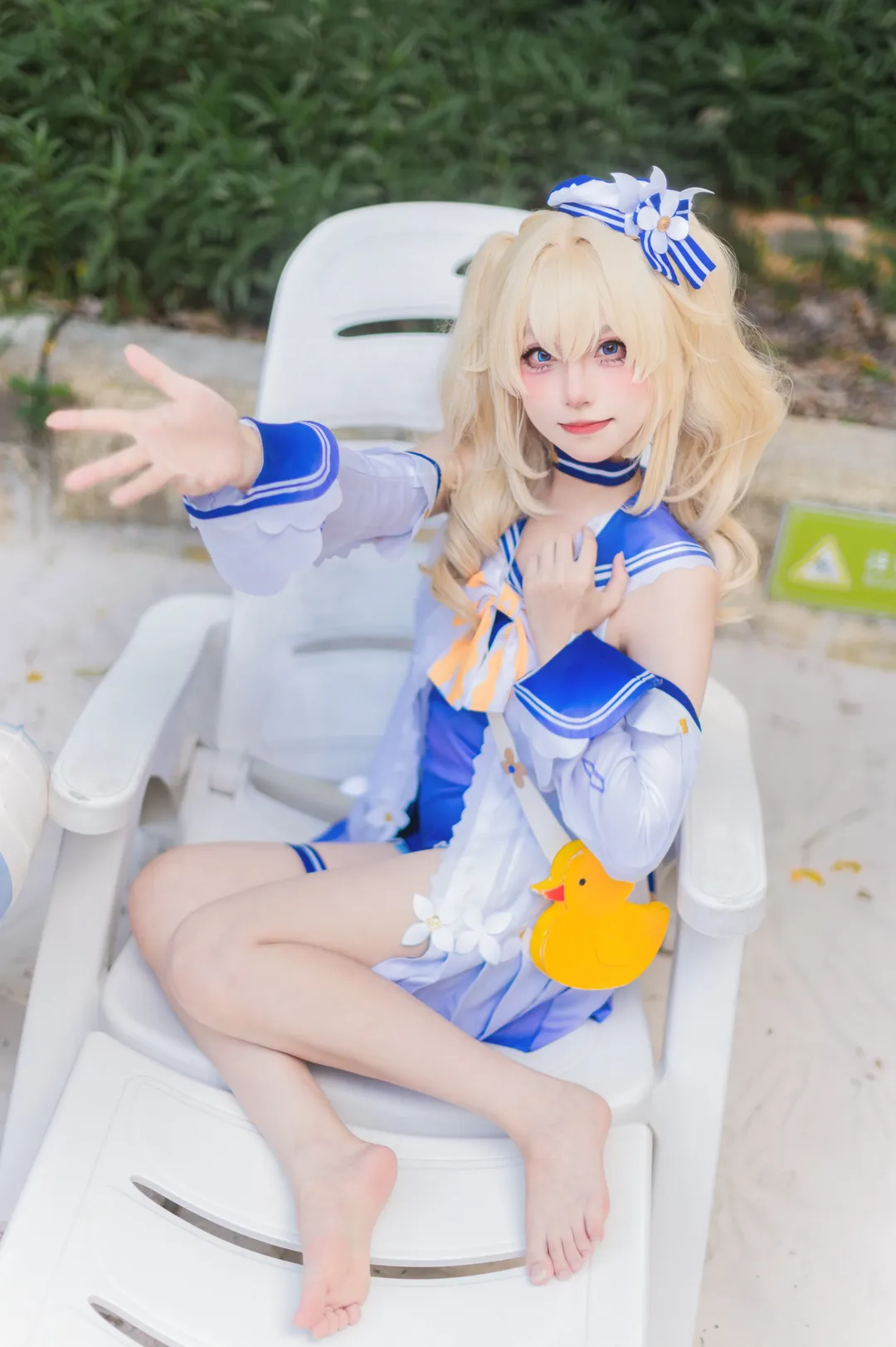 原神, cosplay, 芭芭拉cos, 泳装, 长隆水上乐园 - 第3张