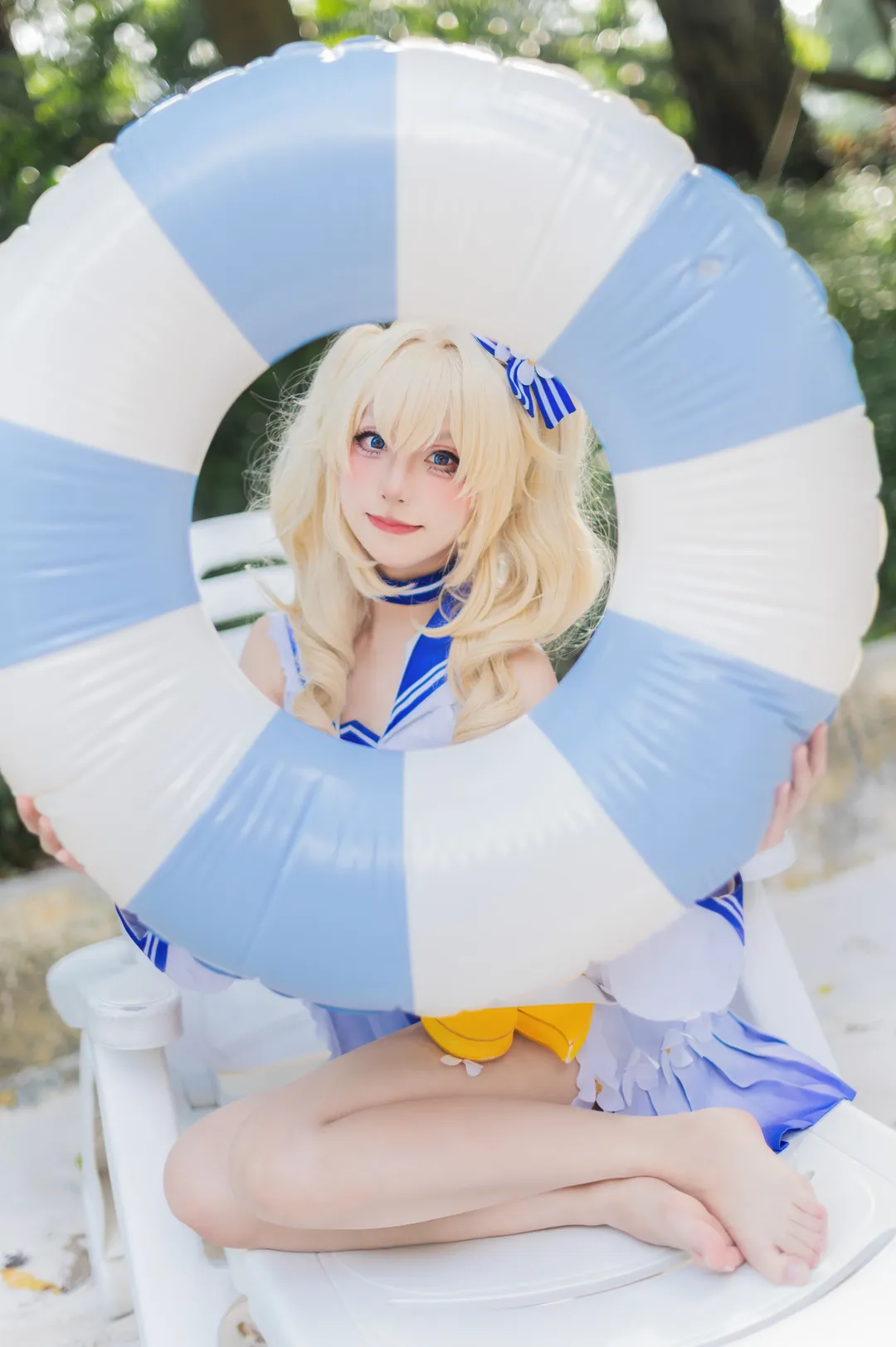 原神, cosplay, 芭芭拉cos, 泳装, 长隆水上乐园 - 第4张