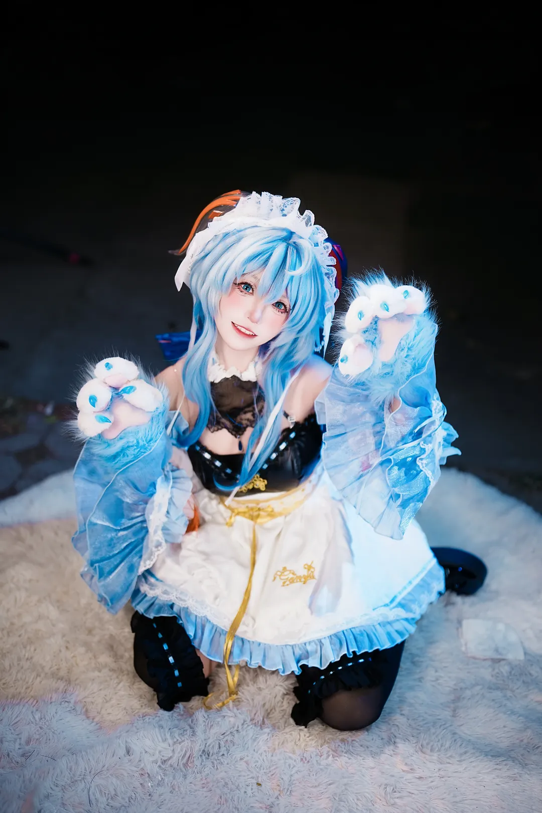 Cosplay, 原神, 甘雨cos, 女仆装, 萤火虫外场