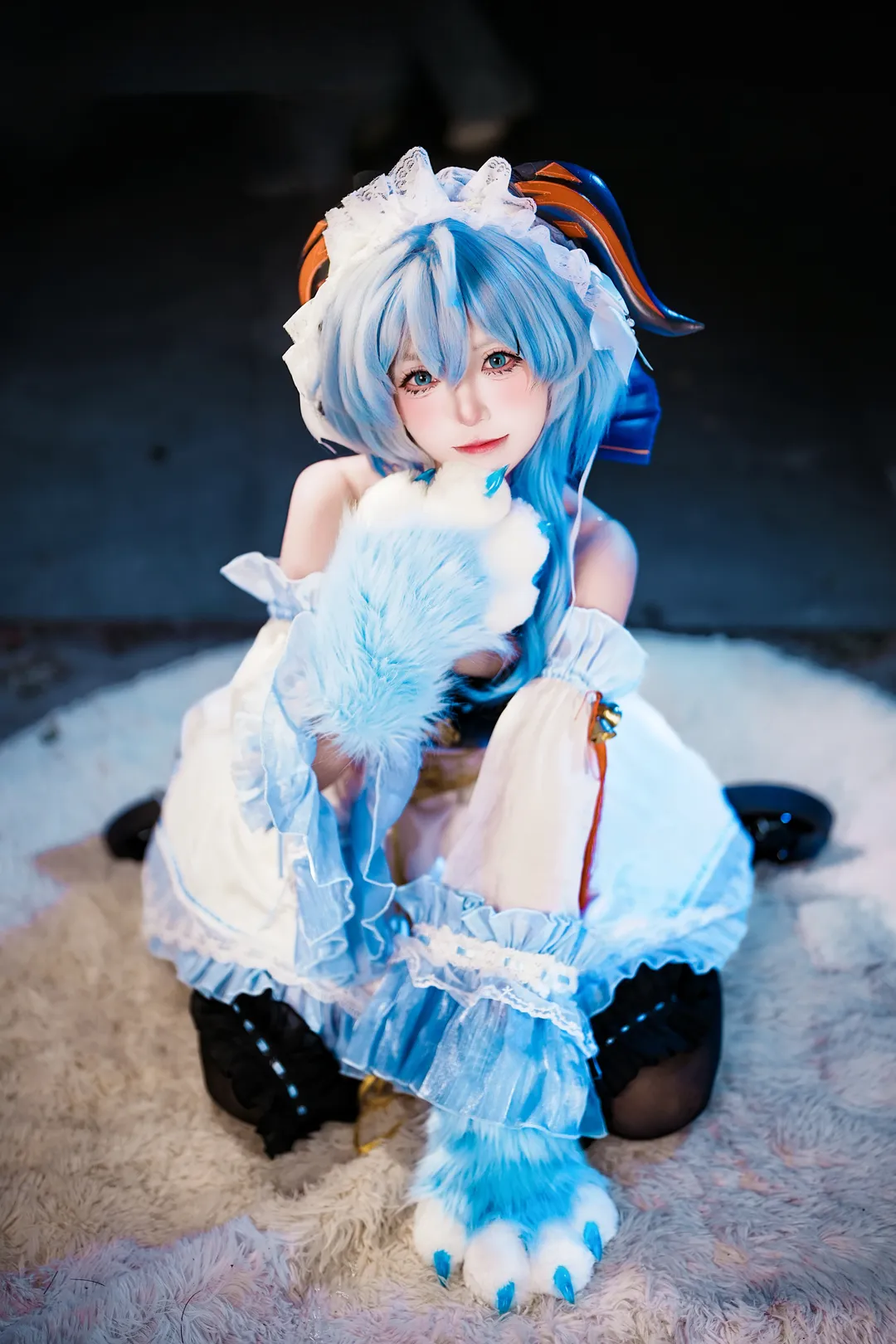 Cosplay, 原神, 甘雨cos, 女仆装, 萤火虫外场 - 第4张