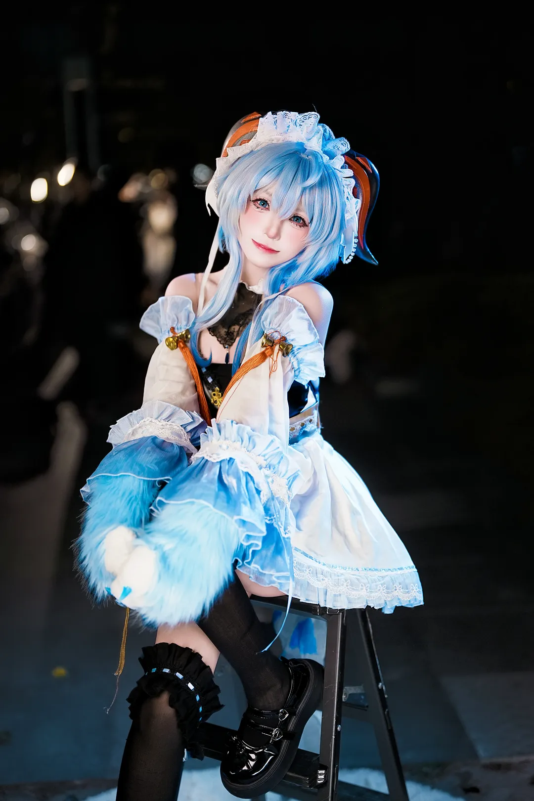 原神, 甘雨 コスプレ, イベント写真, メイド服, 広州コスプレ
