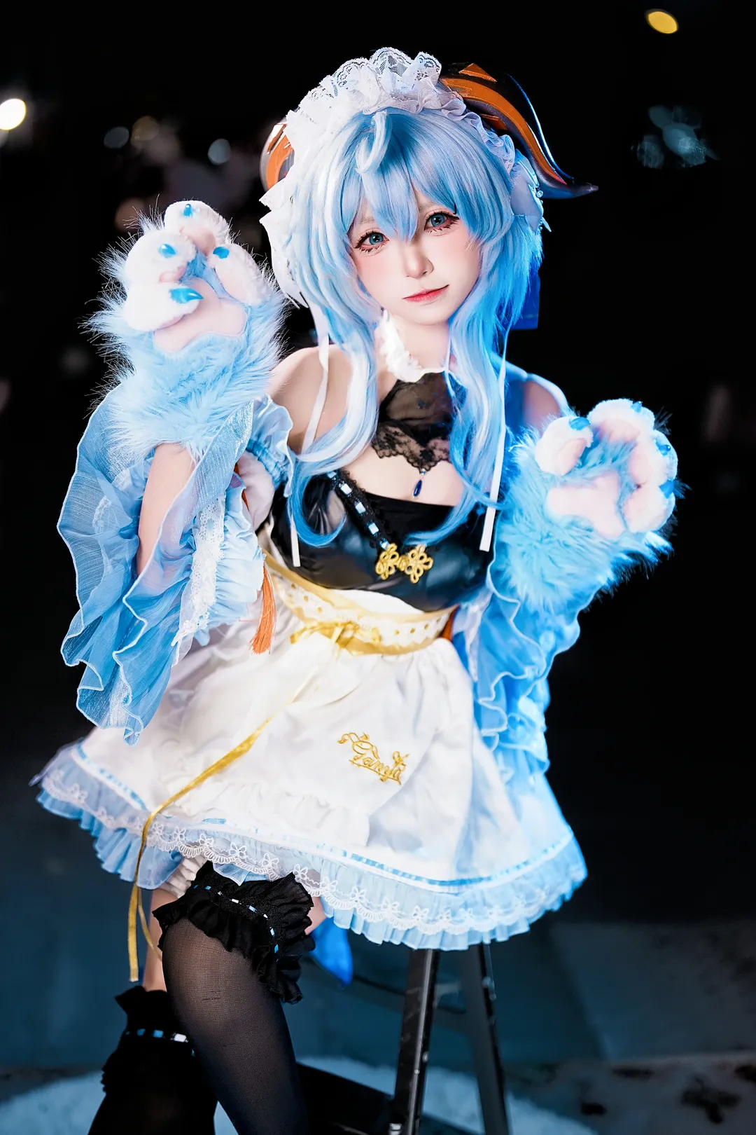 原神, 甘雨cos, 场照, 女仆装, 广州cosplay - 第5张