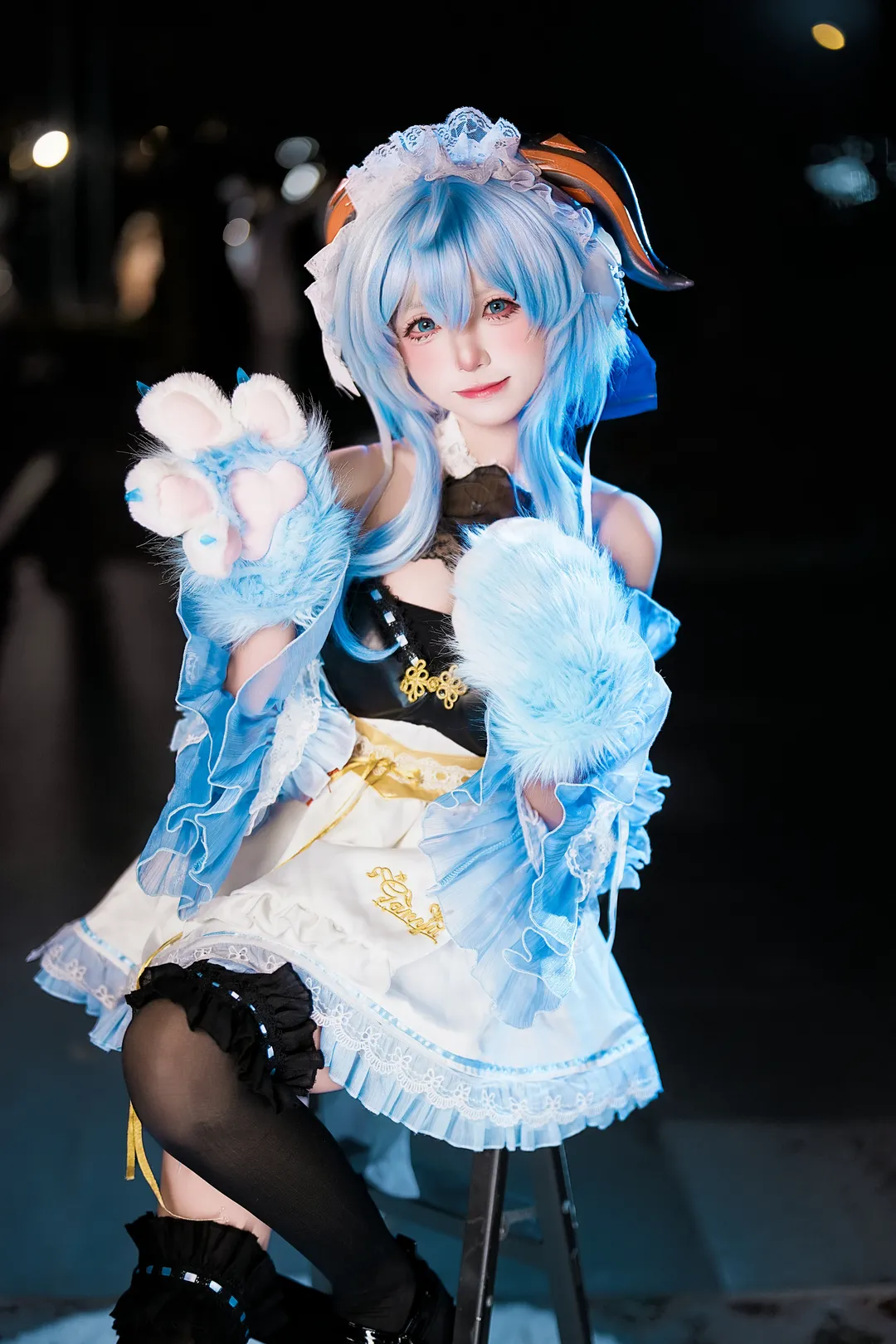 原神, 甘雨cos, 场照, 女仆装, 广州cosplay - 第7张