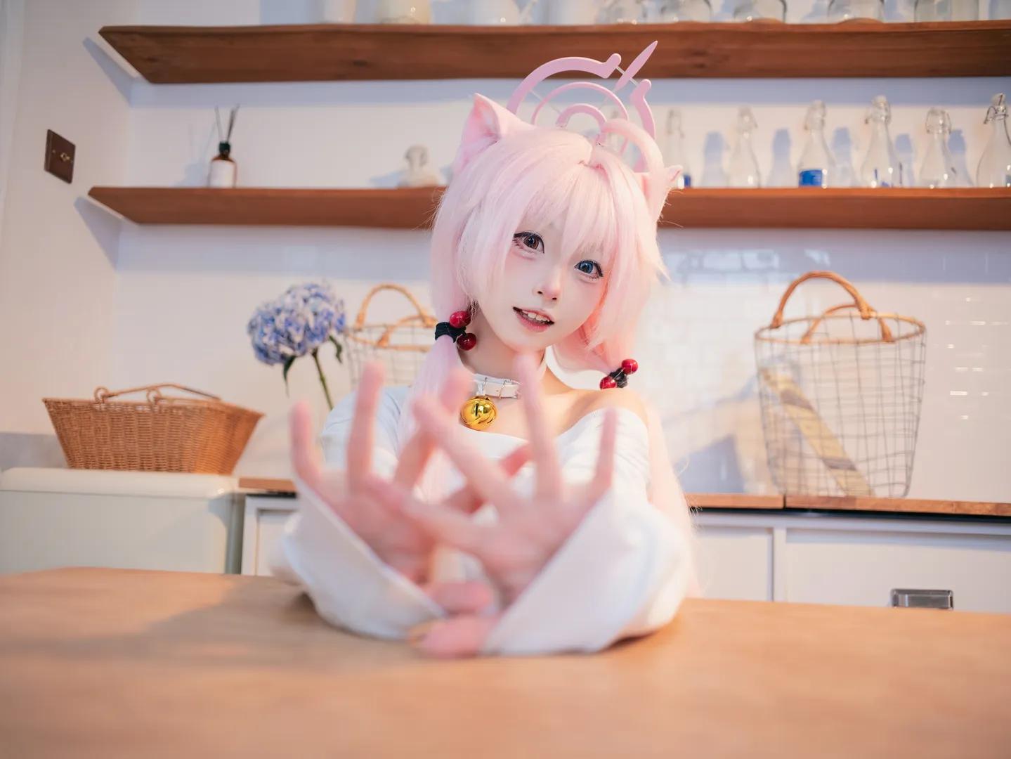 cosplay, 蔚蓝档案, 猫耳, 小鸟游星野cos, 居家风 - 第5张