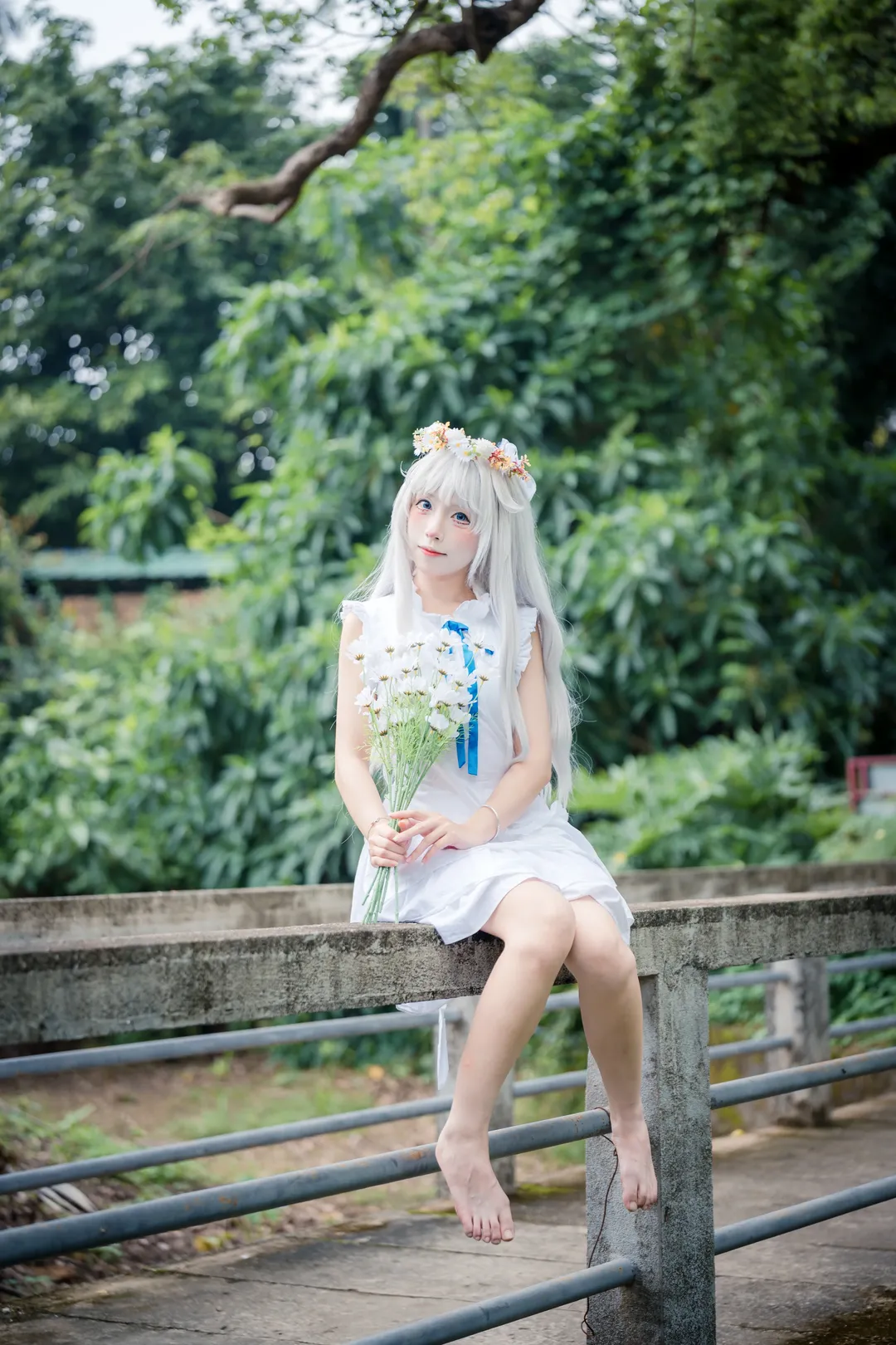 Anime-style photography, Menma cosplay, Anohana: The Flower We Saw That Day, Anohana: The Flower We Saw That Day, Guangzhou location shooting - Image 4