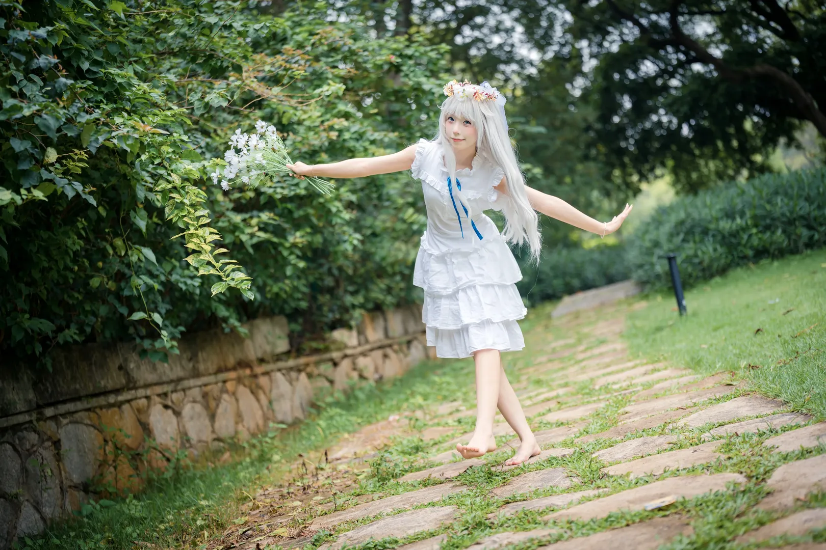 Anime-style photography, Menma cosplay, Anohana: The Flower We Saw That Day, Anohana: The Flower We Saw That Day, Guangzhou location shooting - Image 5