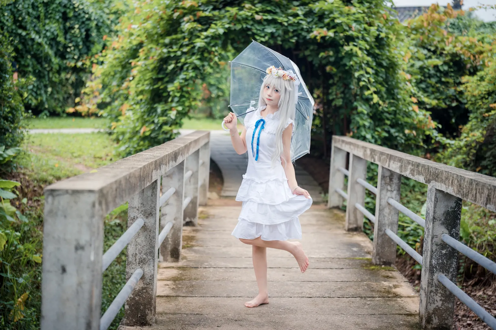Anime-style photography, Menma cosplay, Anohana: The Flower We Saw That Day, Anohana: The Flower We Saw That Day, Guangzhou location shooting - Image 6