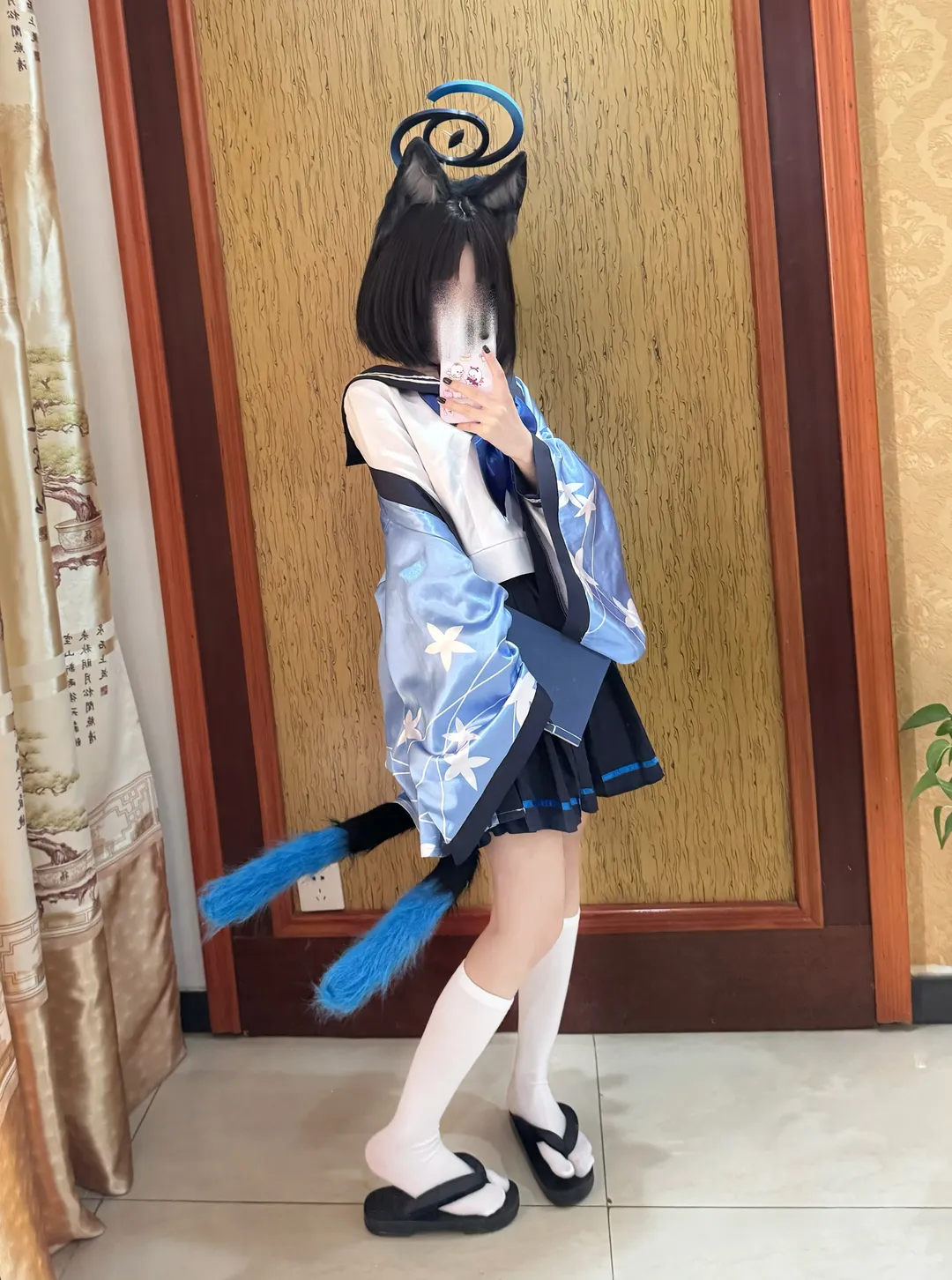 cosplay, 蔚蓝档案, 猫耳, 桐生桔梗cos, 和风风格 - 第2张