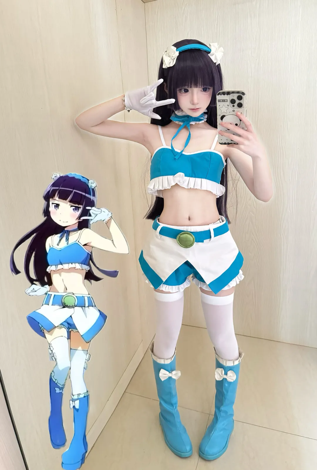 Cosplay, 角色还原, 五更琉璃cos, 黑猫, 赛车服 - 第1张