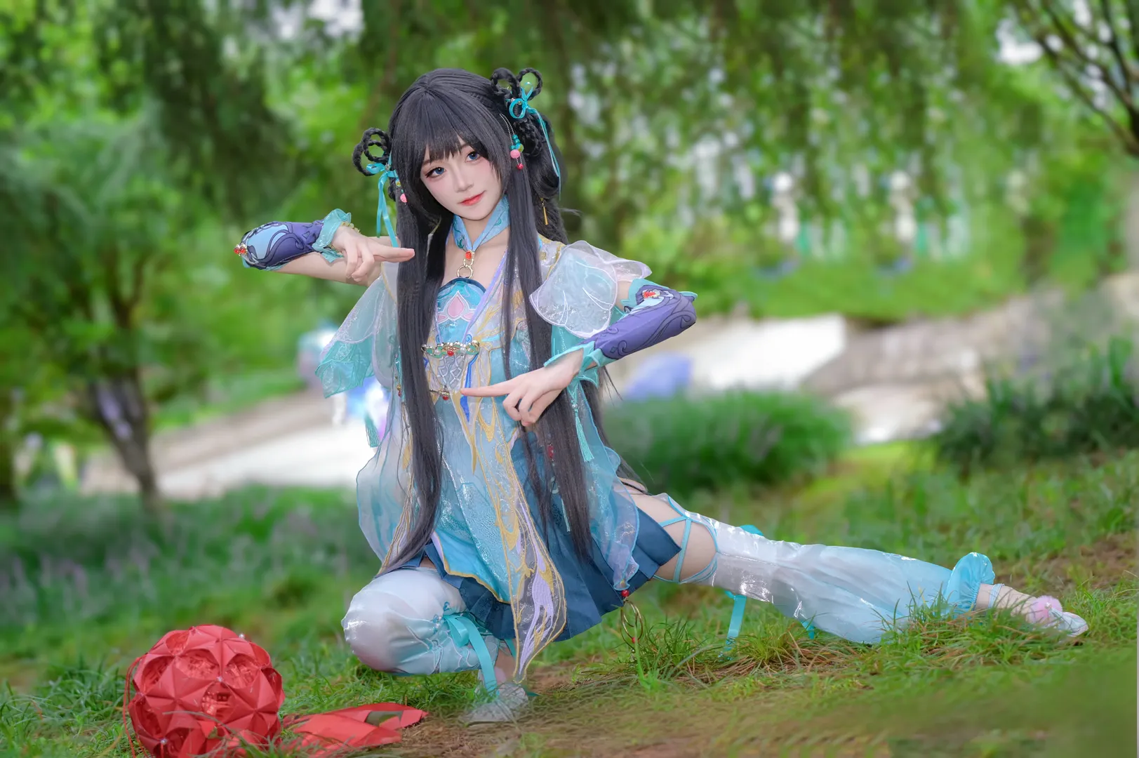 二次元, 永劫无间, 实景拍摄, 蓝梦cos, 灵动质感 - 第3张