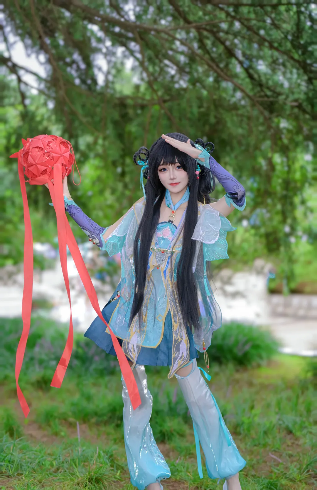 二次元, 永劫无间, 实景拍摄, 蓝梦cos, 灵动质感 - 第4张