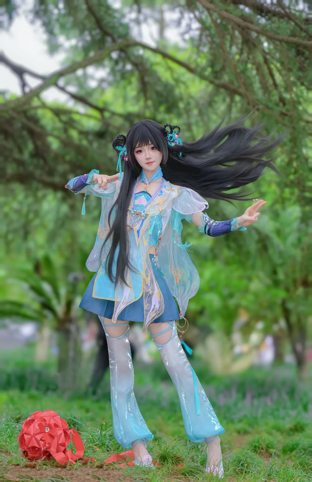 二次元, 永劫无间, 实景拍摄, 蓝梦cos, 灵动质感 - 第6张