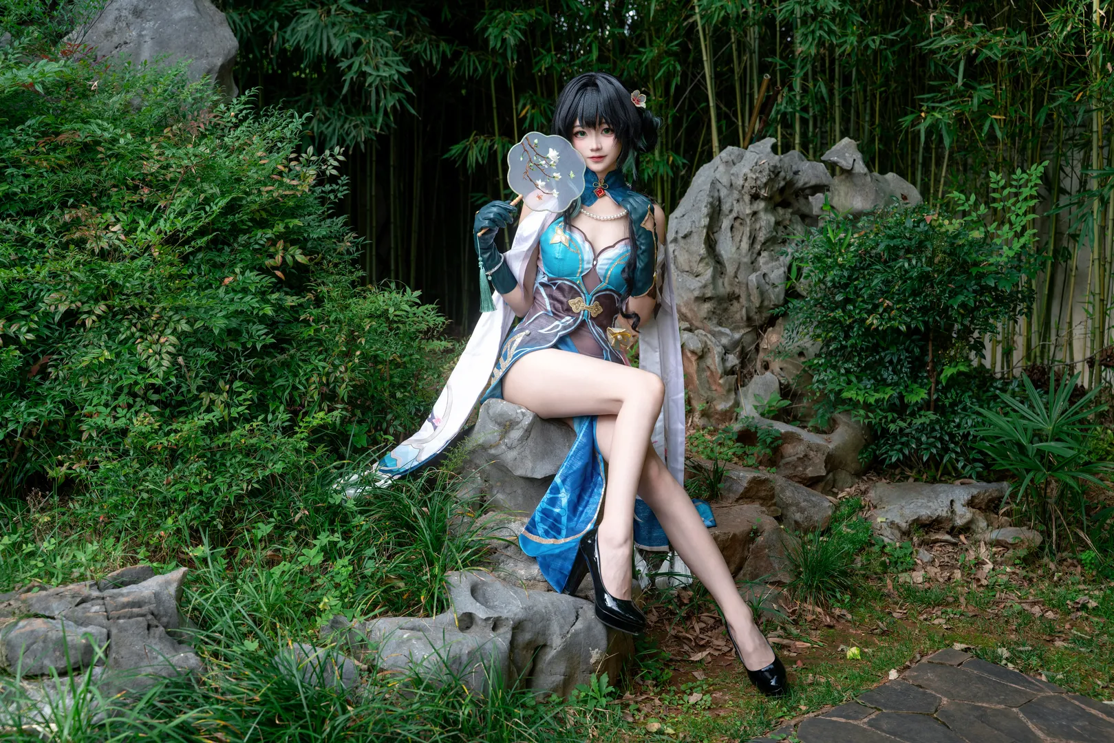 cosplay, Honkai: Star Rail, Garden photography, Chinese aesthetics, Ruan Mei cosplay - Image 10