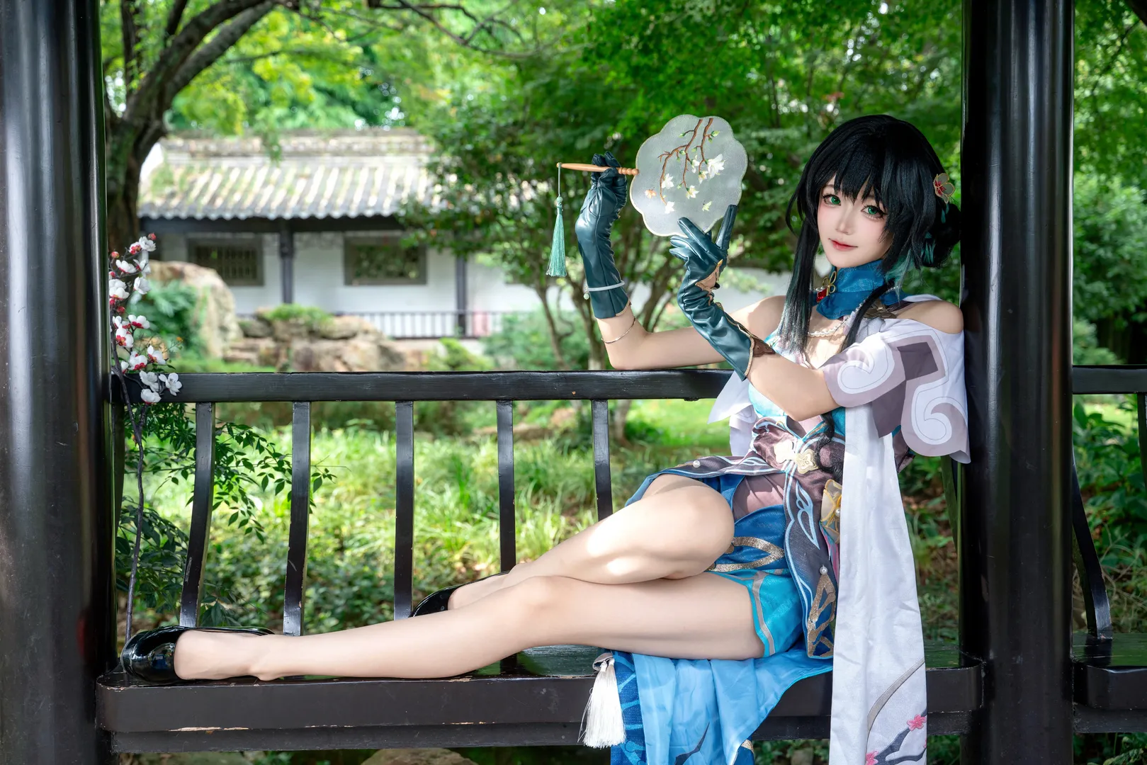 cosplay, Honkai: Star Rail, Garden photography, Chinese aesthetics, Ruan Mei cosplay - Image 2