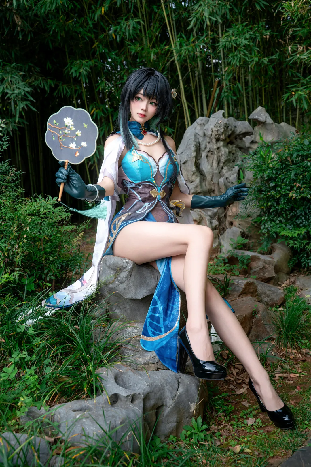 cosplay, Honkai: Star Rail, Garden photography, Chinese aesthetics, Ruan Mei cosplay - Image 3