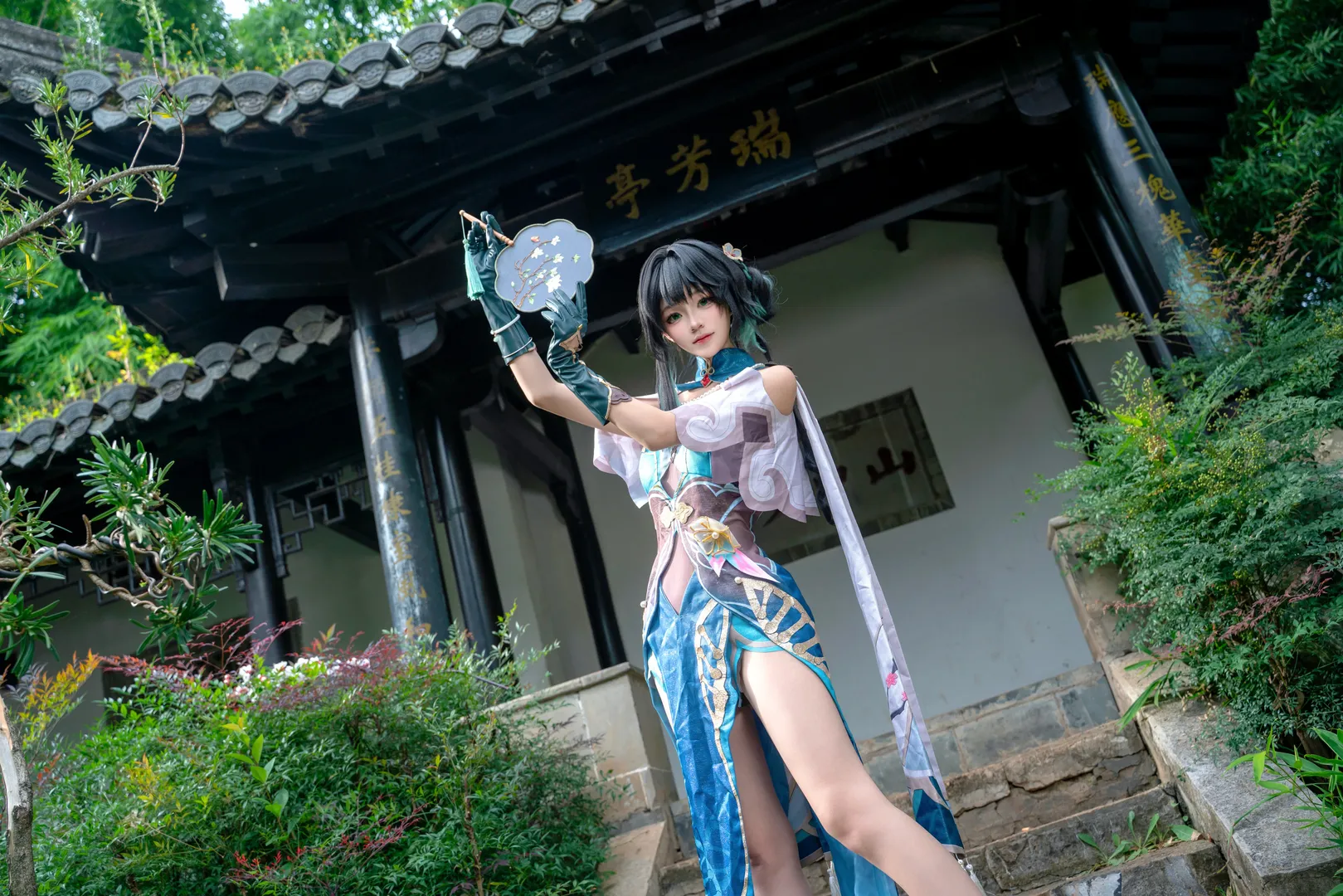 cosplay, Honkai: Star Rail, Garden photography, Chinese aesthetics, Ruan Mei cosplay - Image 4
