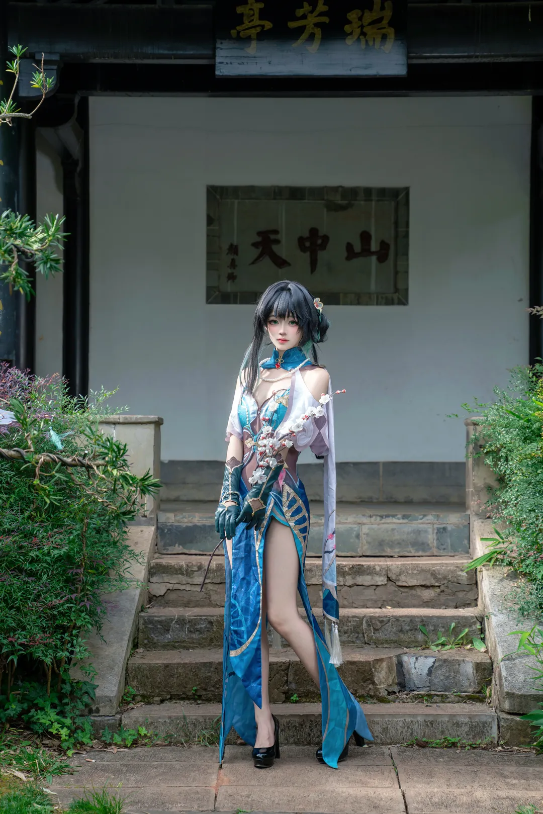 cosplay, Honkai: Star Rail, Garden photography, Chinese aesthetics, Ruan Mei cosplay - Image 6