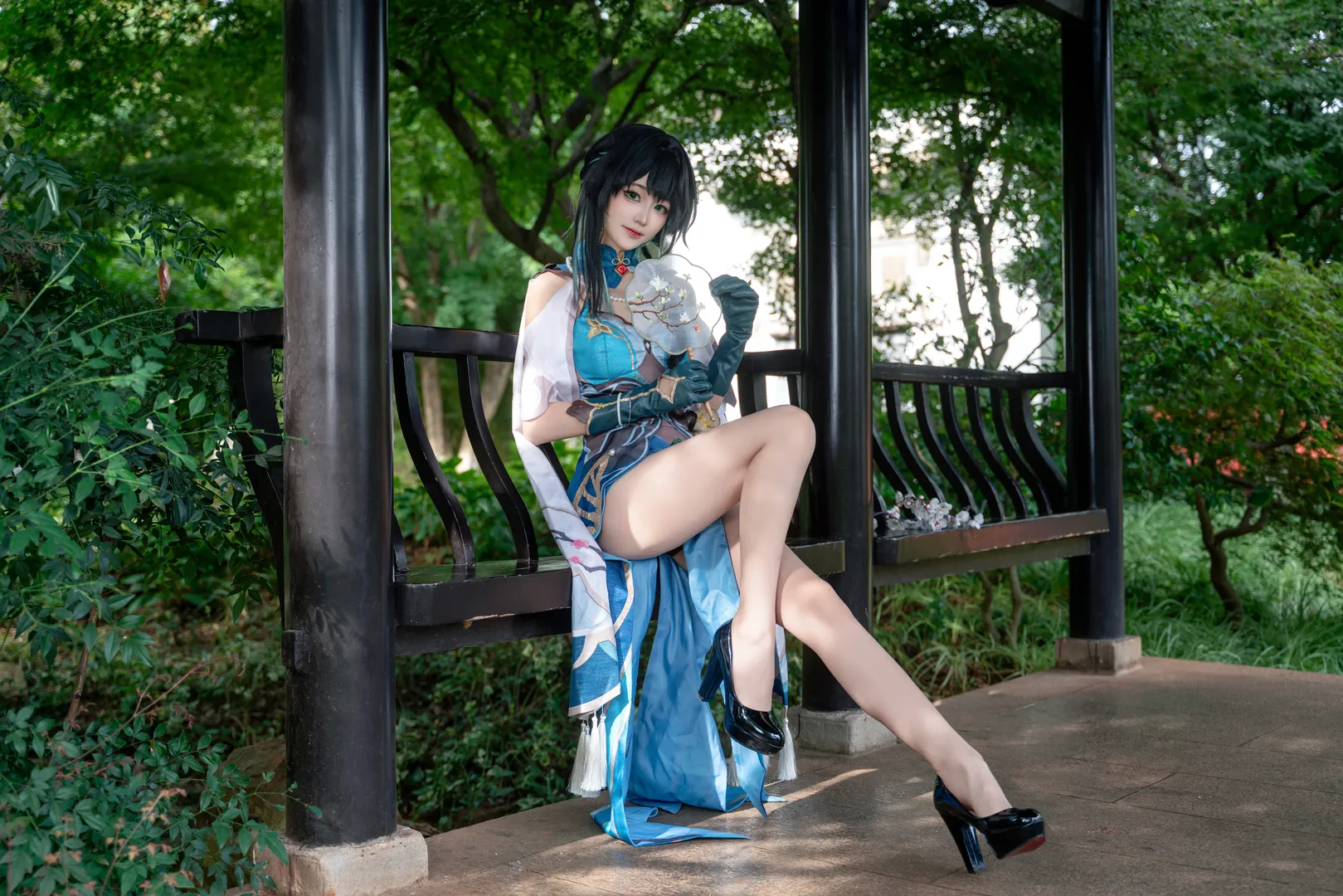 cosplay, Honkai: Star Rail, Garden photography, Chinese aesthetics, Ruan Mei cosplay - Image 7