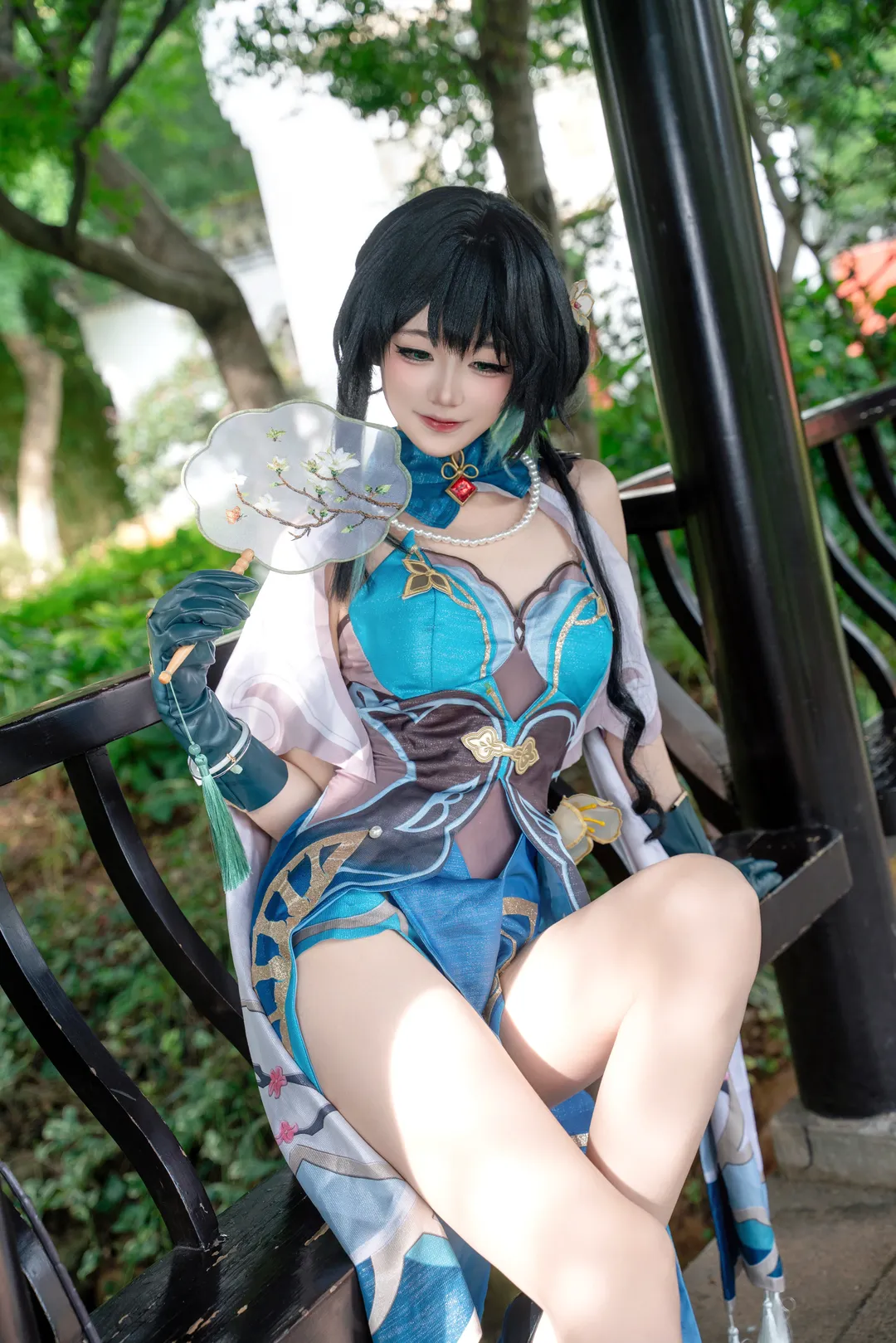 cosplay, Honkai: Star Rail, Garden photography, Chinese aesthetics, Ruan Mei cosplay - Image 8