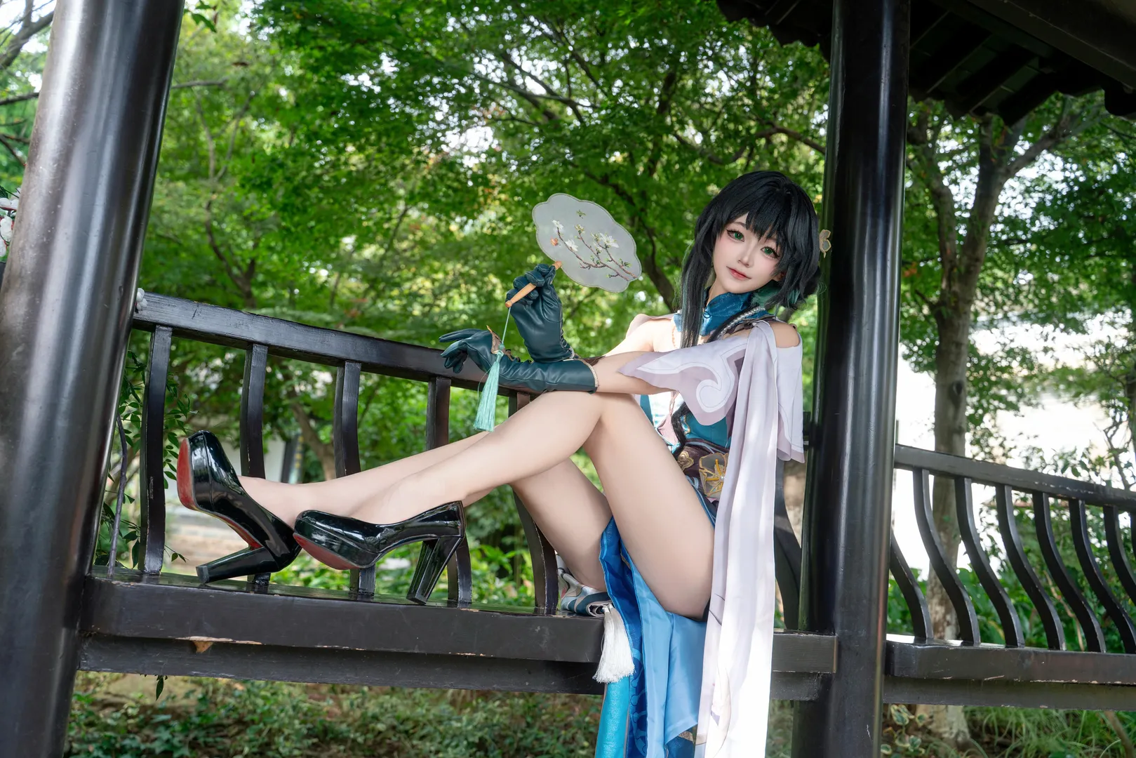 cosplay, Honkai: Star Rail, Garden photography, Chinese aesthetics, Ruan Mei cosplay - Image 9