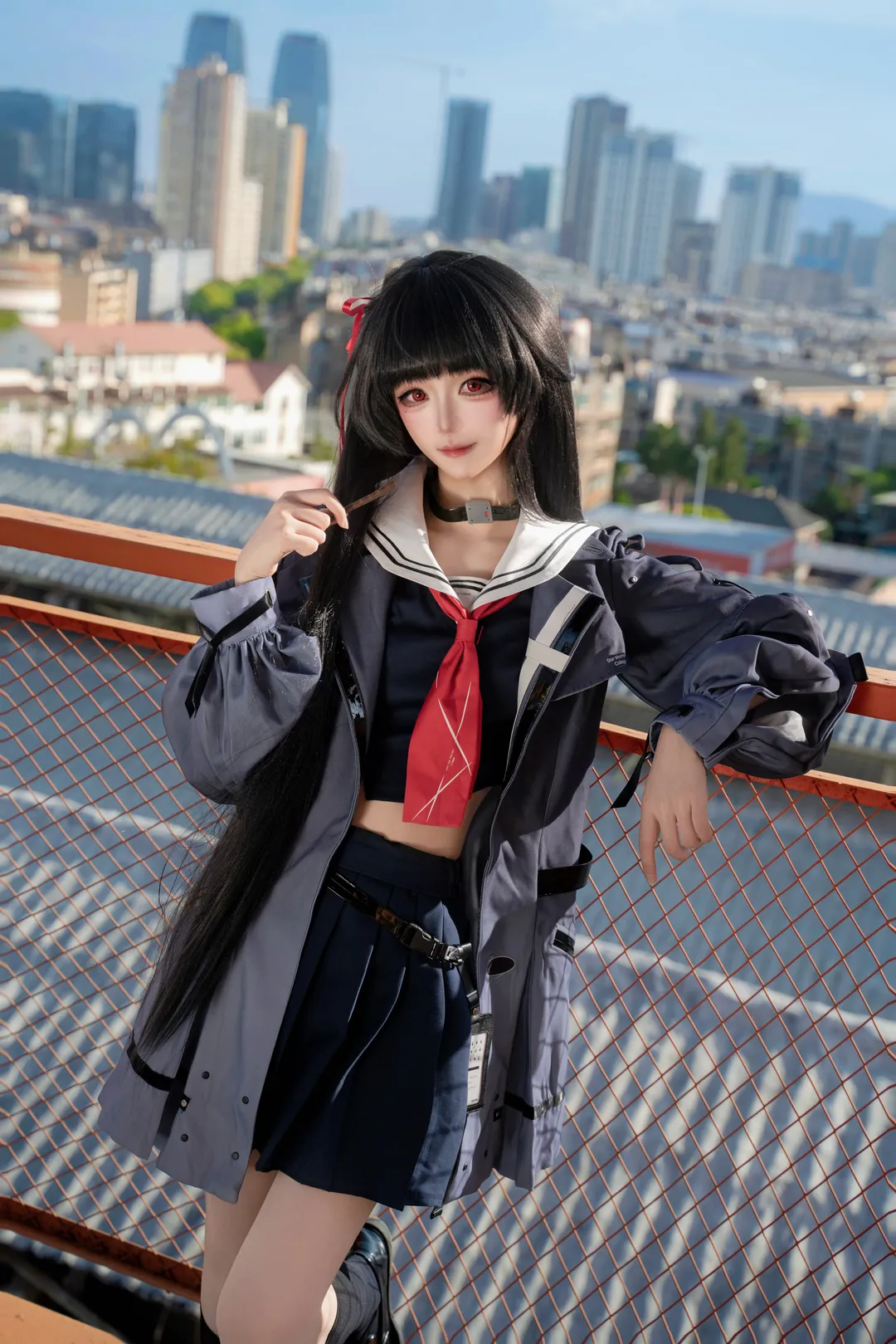 鸣潮, Cosplay, 街拍, 千咲cos, 高冷风 - 第5张