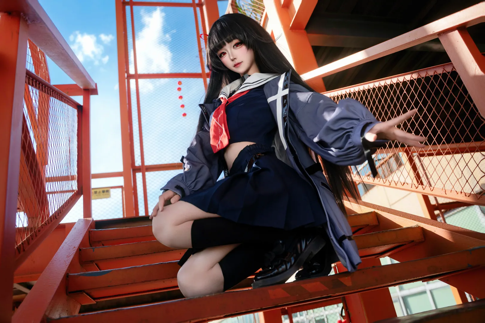 鸣潮, Cosplay, 街拍, 千咲cos, 高冷风 - 第9张