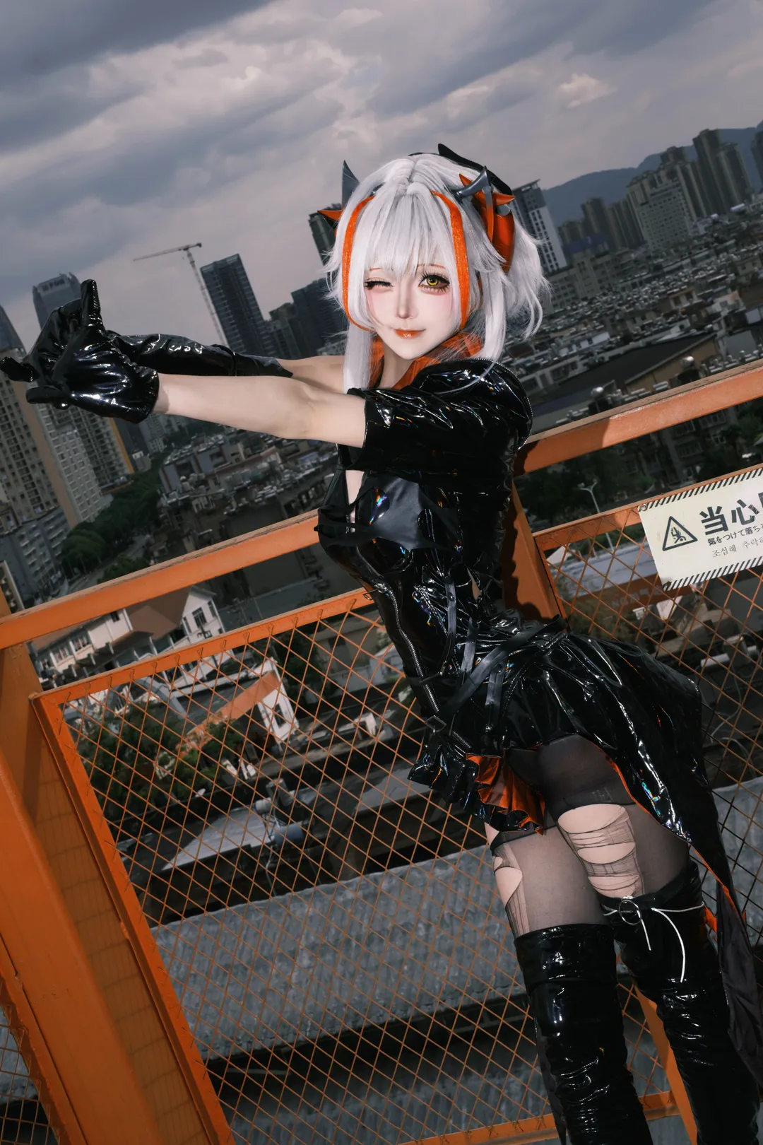 コスプレ, 屋外ストリートスナップ, クールでスタイリッシュなスタイル, 都市建築, 叛逆美学 - 8枚目