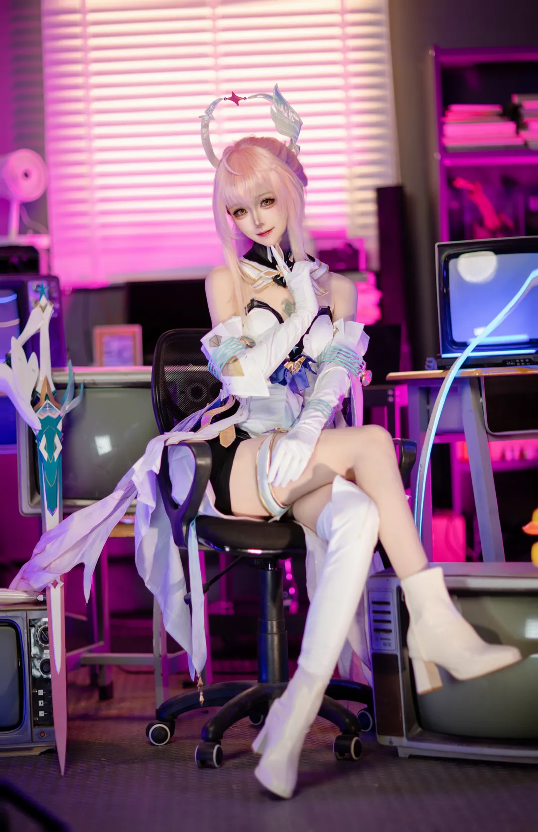 鸣潮, 二次元, 爱弥斯cos, 氛围感摄影, 游戏cosplay - 第5张