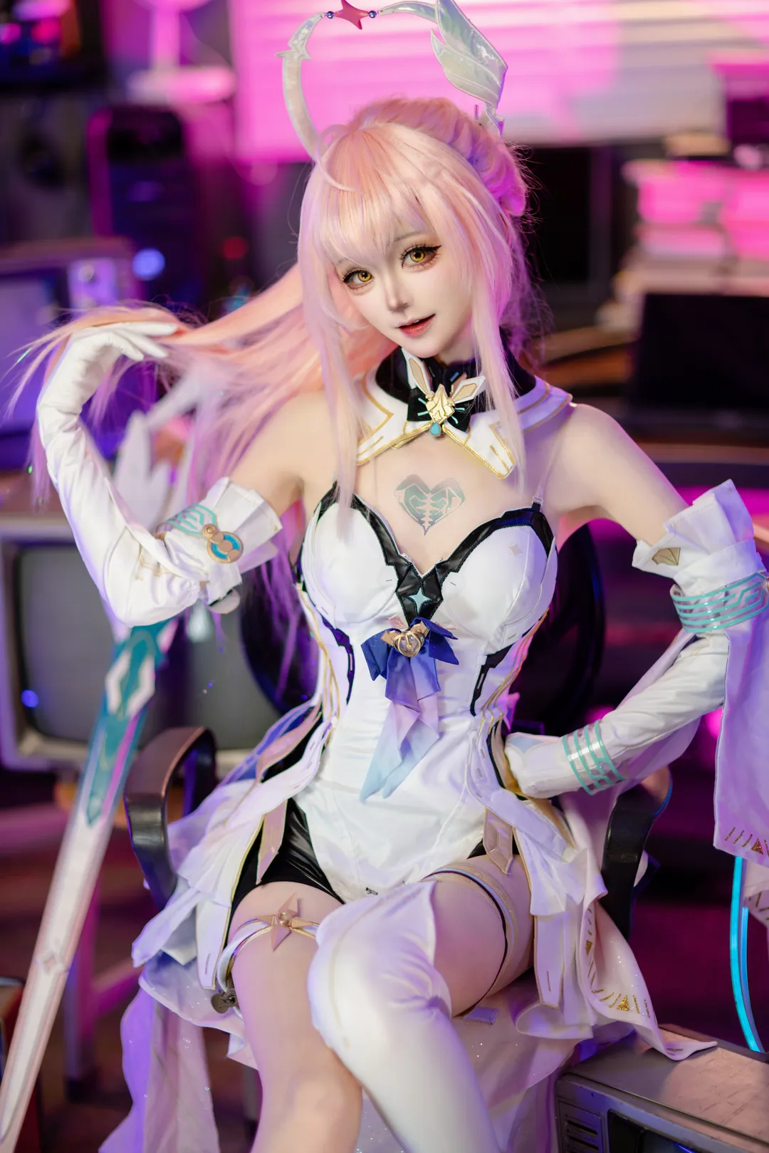 鸣潮, 二次元, 爱弥斯cos, 氛围感摄影, 游戏cosplay - 第7张