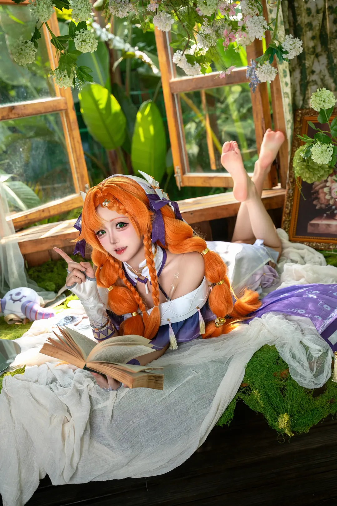 鳴潮, コスプレ, 屋外写真, シグリカコスプレ, オレンジ髪 - 2枚目