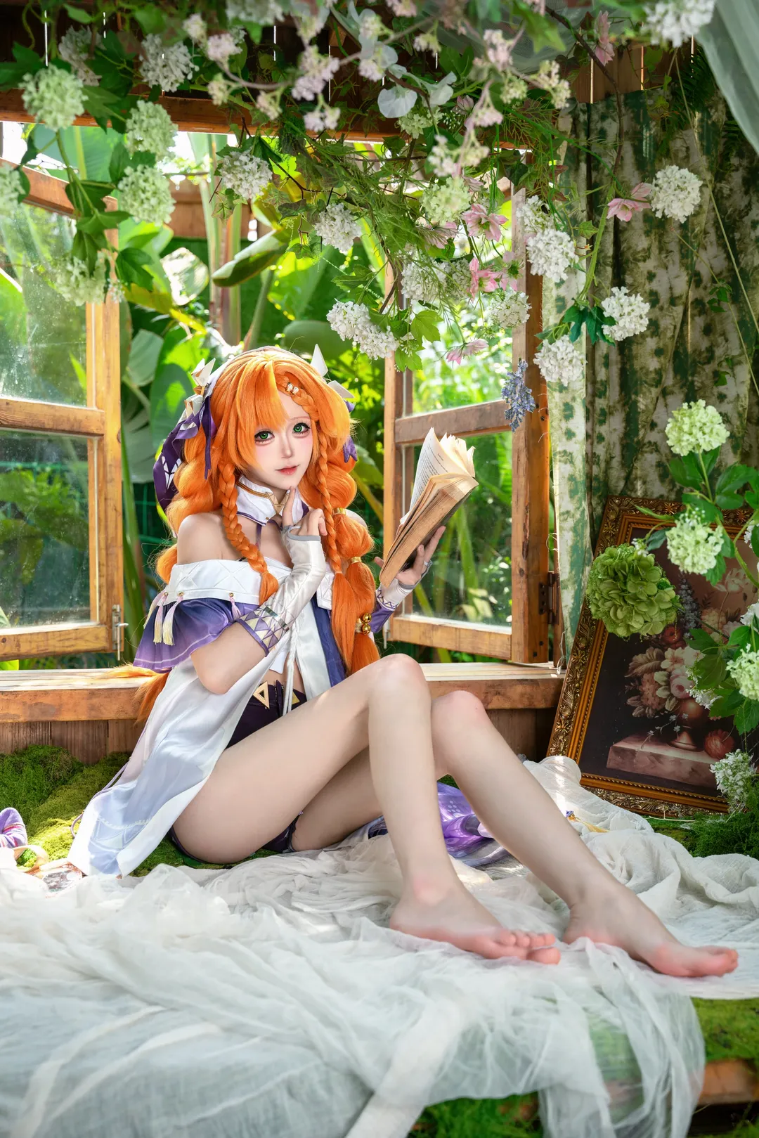 鳴潮, コスプレ, 屋外写真, シグリカコスプレ, オレンジ髪 - 4枚目