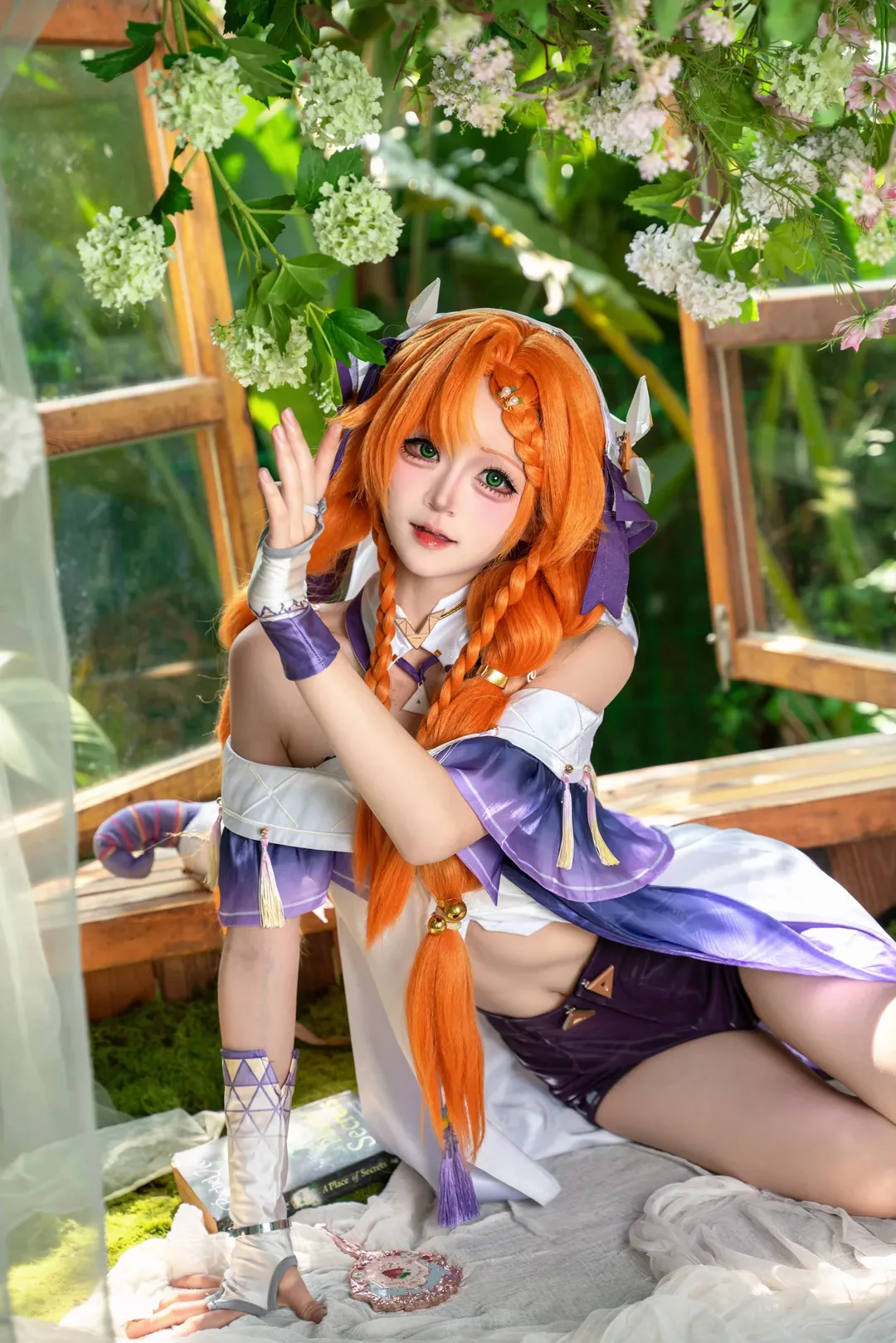 鳴潮, コスプレ, 屋外写真, シグリカコスプレ, オレンジ髪 - 5枚目