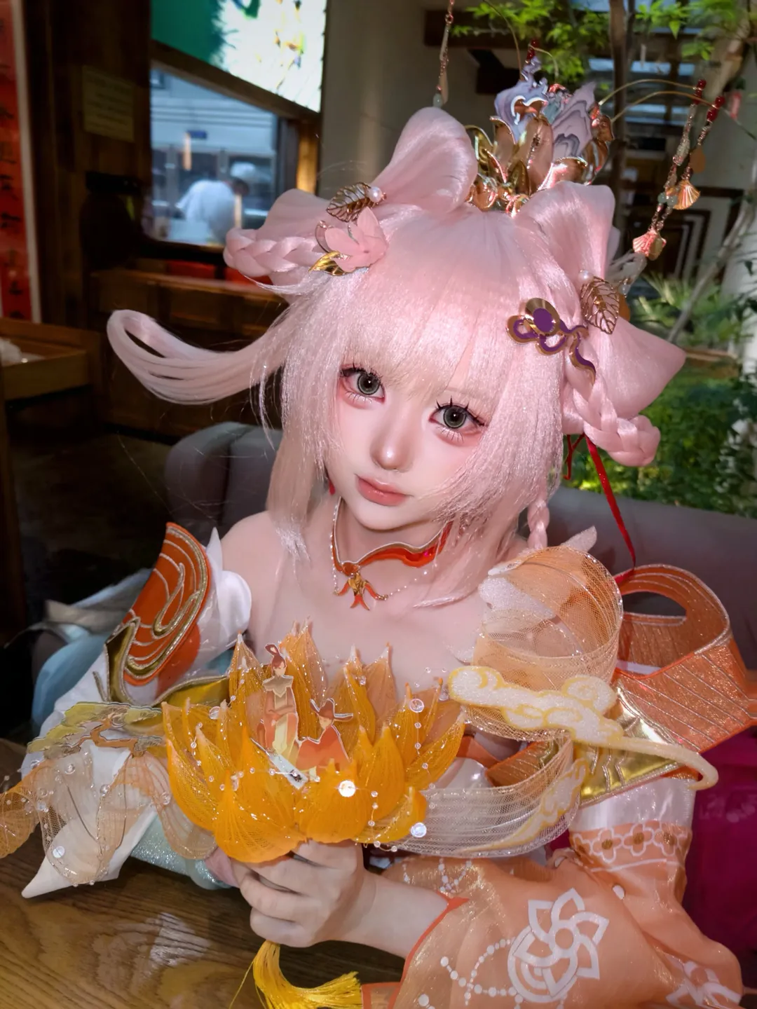 王者荣耀, 古风cosplay, 西施cos, 粉色假发cos, 手游角色扮演