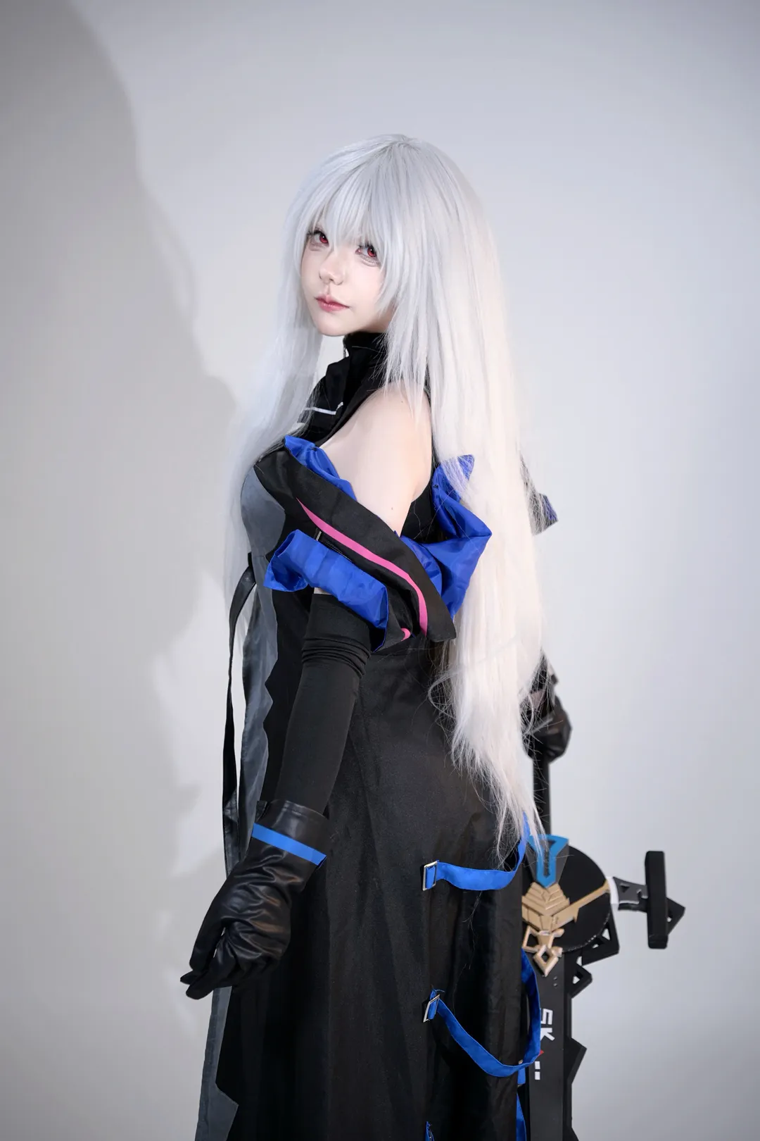 二次元, cosplay, 明日方舟, 斯卡蒂cos, 白棚摄影 - 第2张