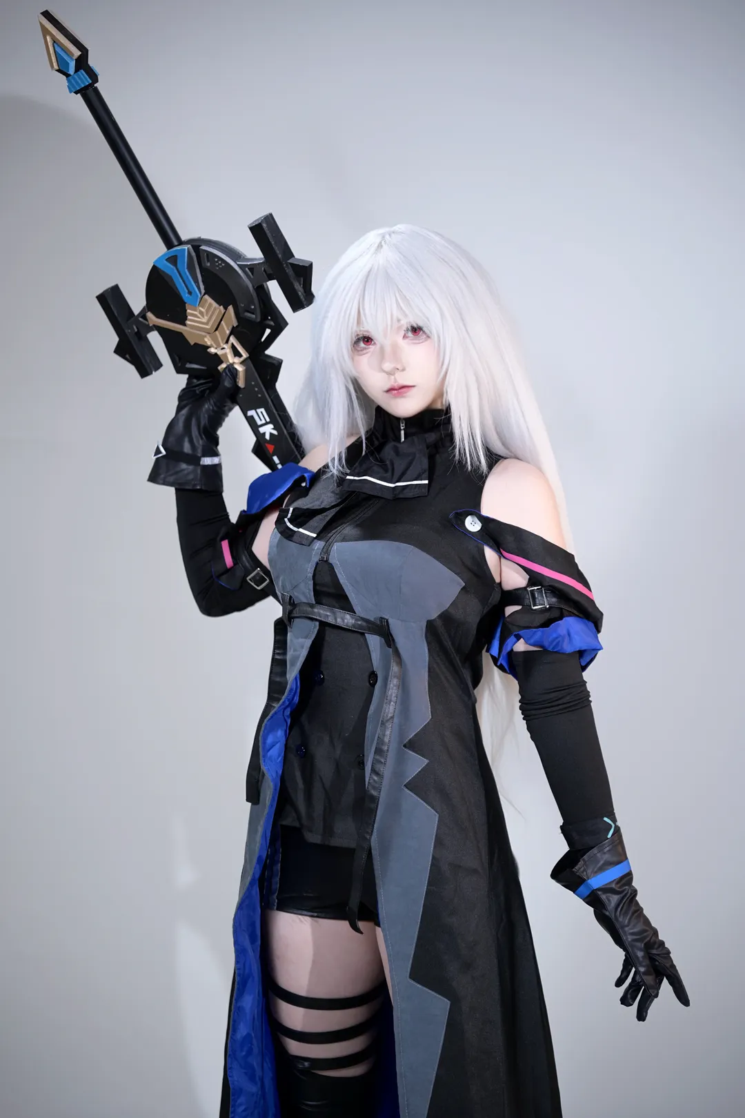 二次元, cosplay, 明日方舟, 斯卡蒂cos, 白棚摄影 - 第7张