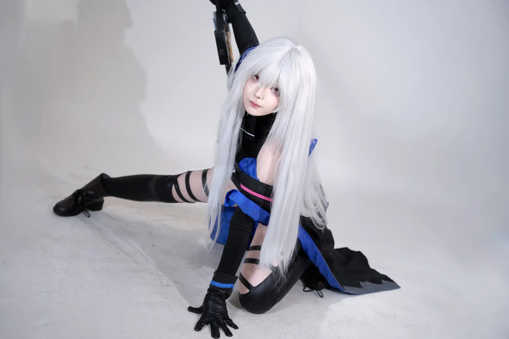 二次元, cosplay, 明日方舟, 斯卡蒂cos, 白棚摄影 - 第8张