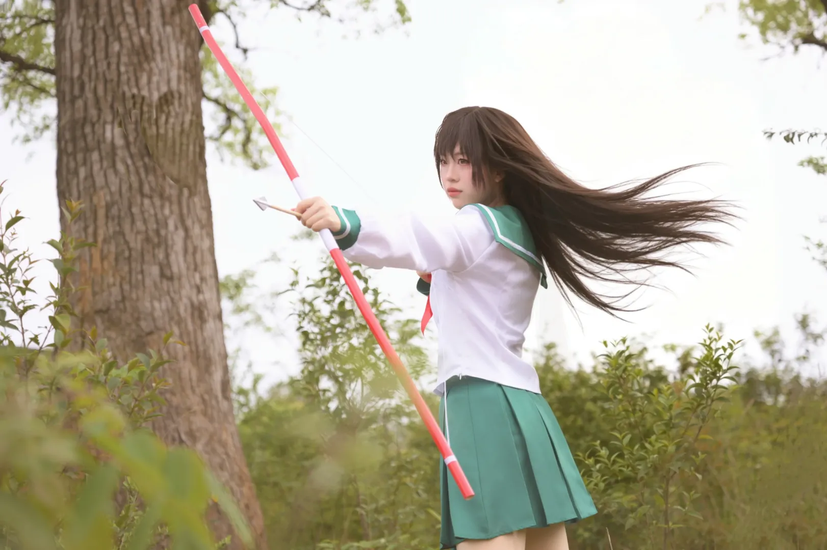 二次元摄影, cosplay正片, 桔梗cos, 犬夜叉, 戈薇cos
