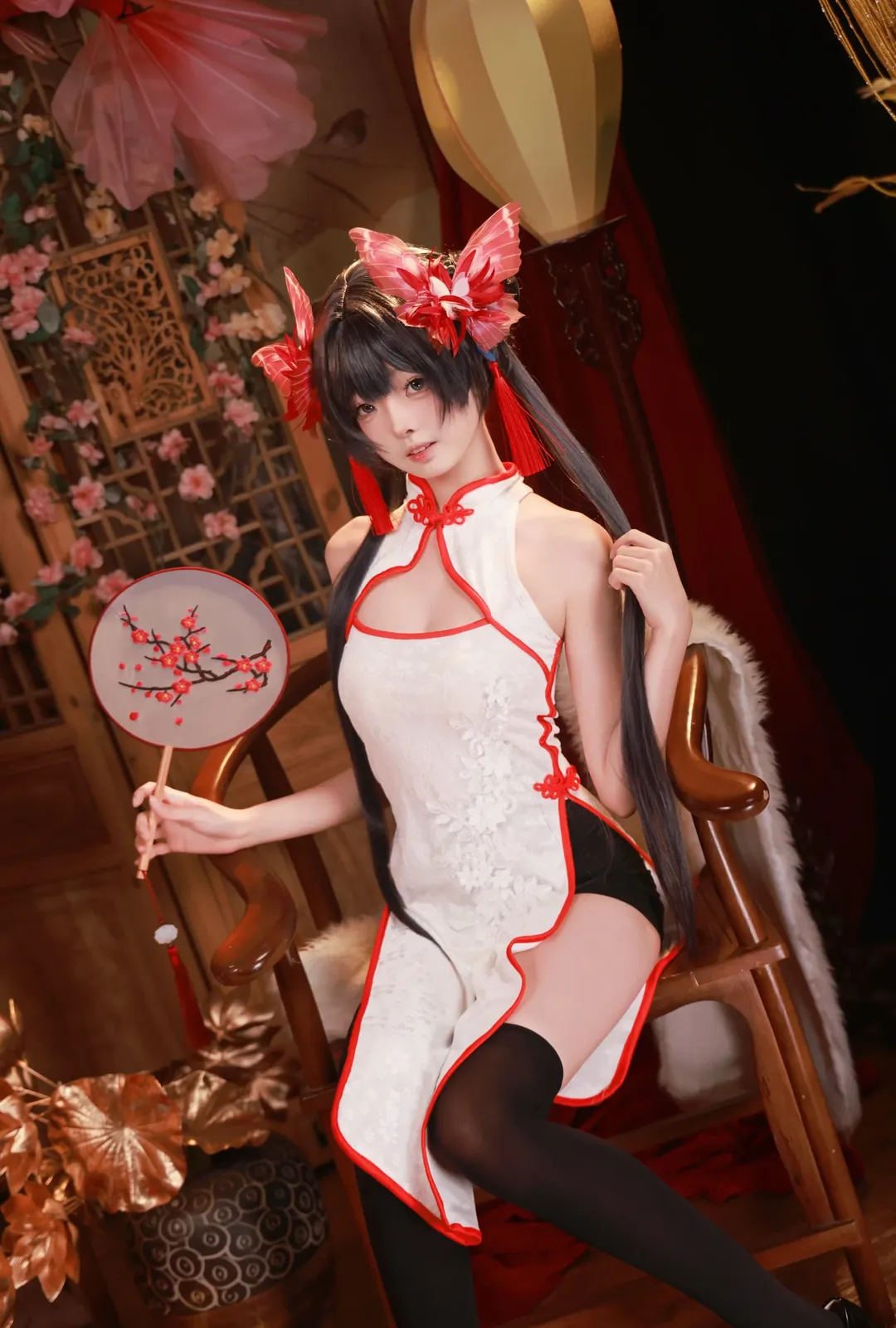 蔚藍檔案, 妃咲cos, cosplay攝影, 新年賀圖, 新春旗袍