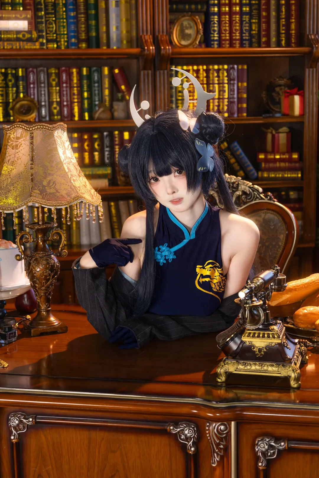 cosplay, 蔚蓝档案, 妃咲cos, 旗袍, 古典风 - 第3张