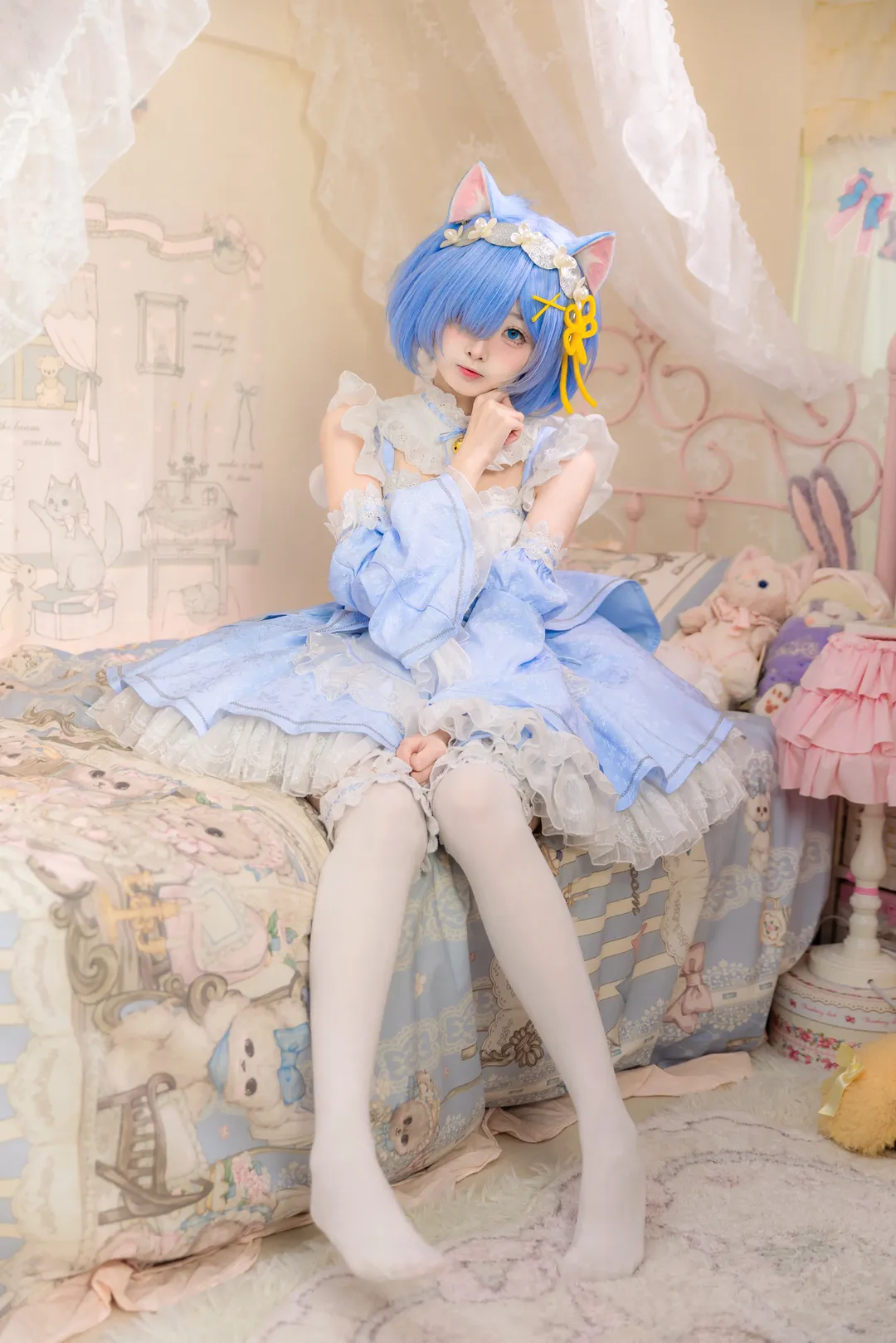 二次元摄影, 蕾姆cos, 从零开始的异世界, cosplay分享, 洛丽塔穿搭
