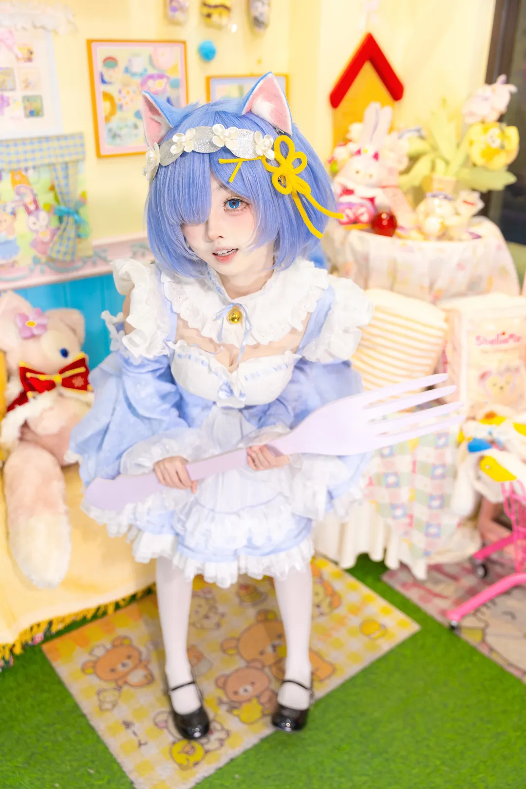 洛丽塔, 猫耳, 蕾姆cos, Re:ゼロから始める異世界生活, 甜品店