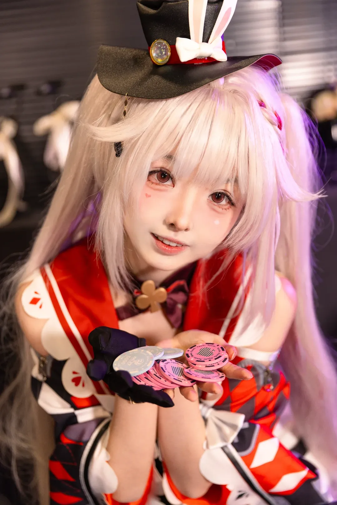 角色扮演, 粉色长发, 赌场风, 兔子帽子, 卡牌元素 - 第2张
