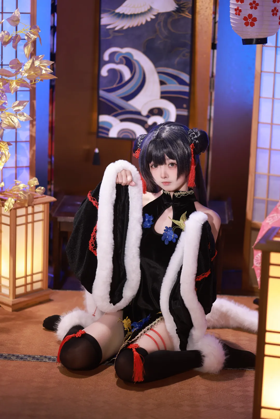 ブルーアーカイブ, キサキ コスプレ, チャイナドレスコスプレ, 新中国風スタイル, スタジオ撮影 - 4枚目