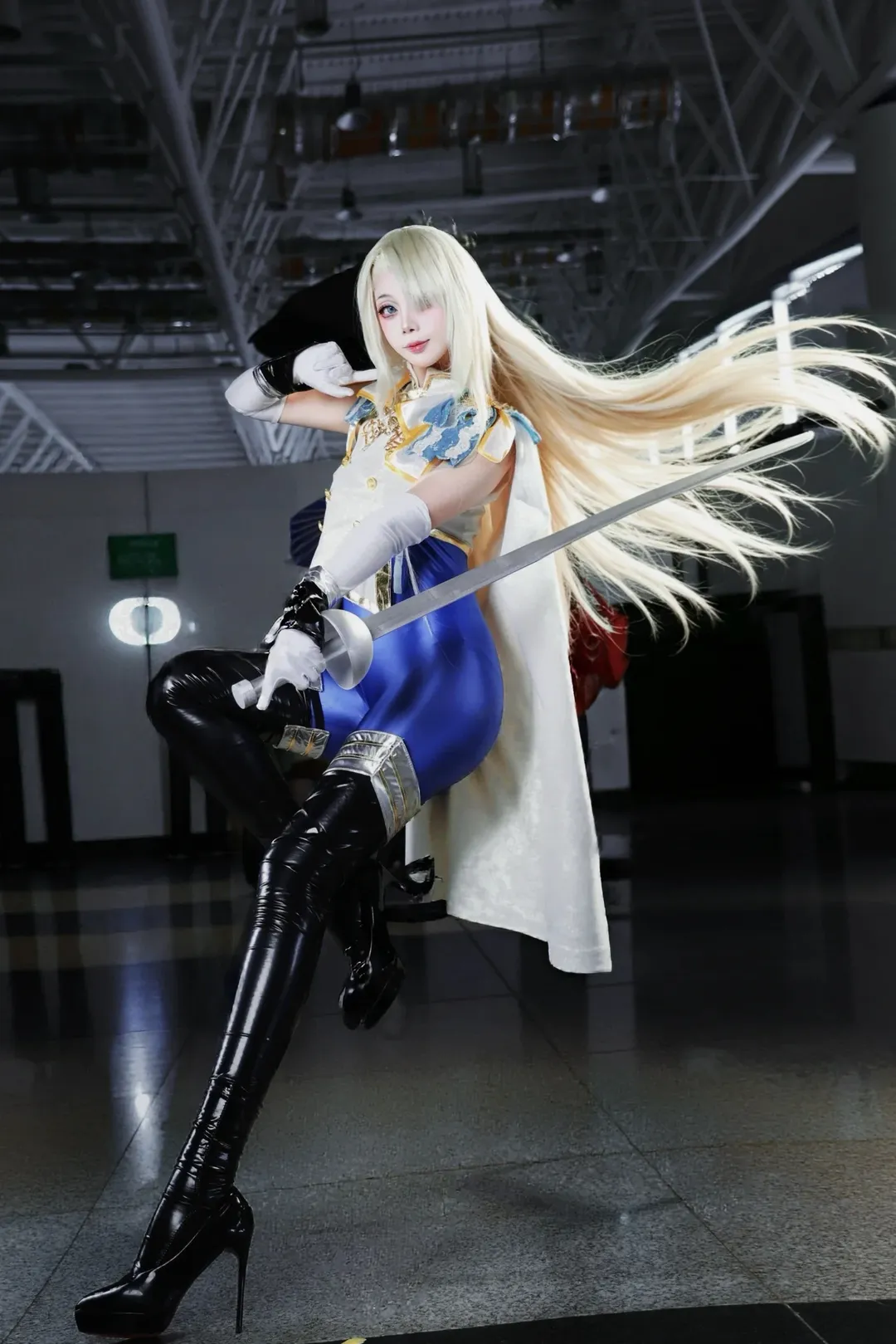 漫展返图, 二次元cosplay, 棕色尘埃2, 威廉明娜cos, 剑士装扮